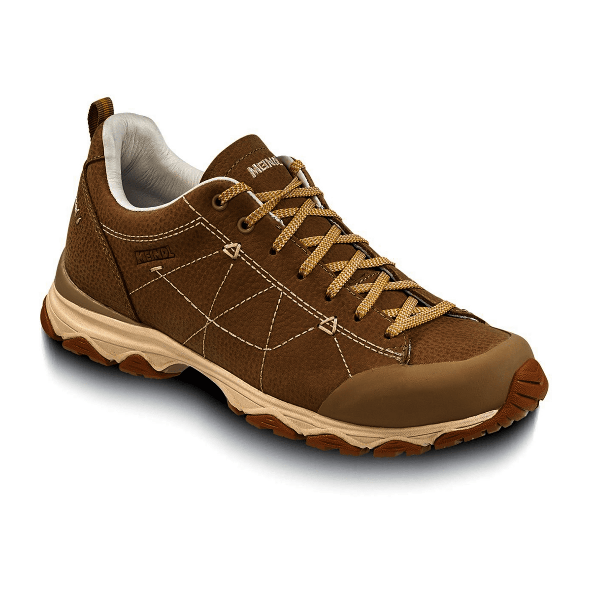 Meindl Women's Hiking Shoes - Beige Leather, Waterproof & Non-Slip