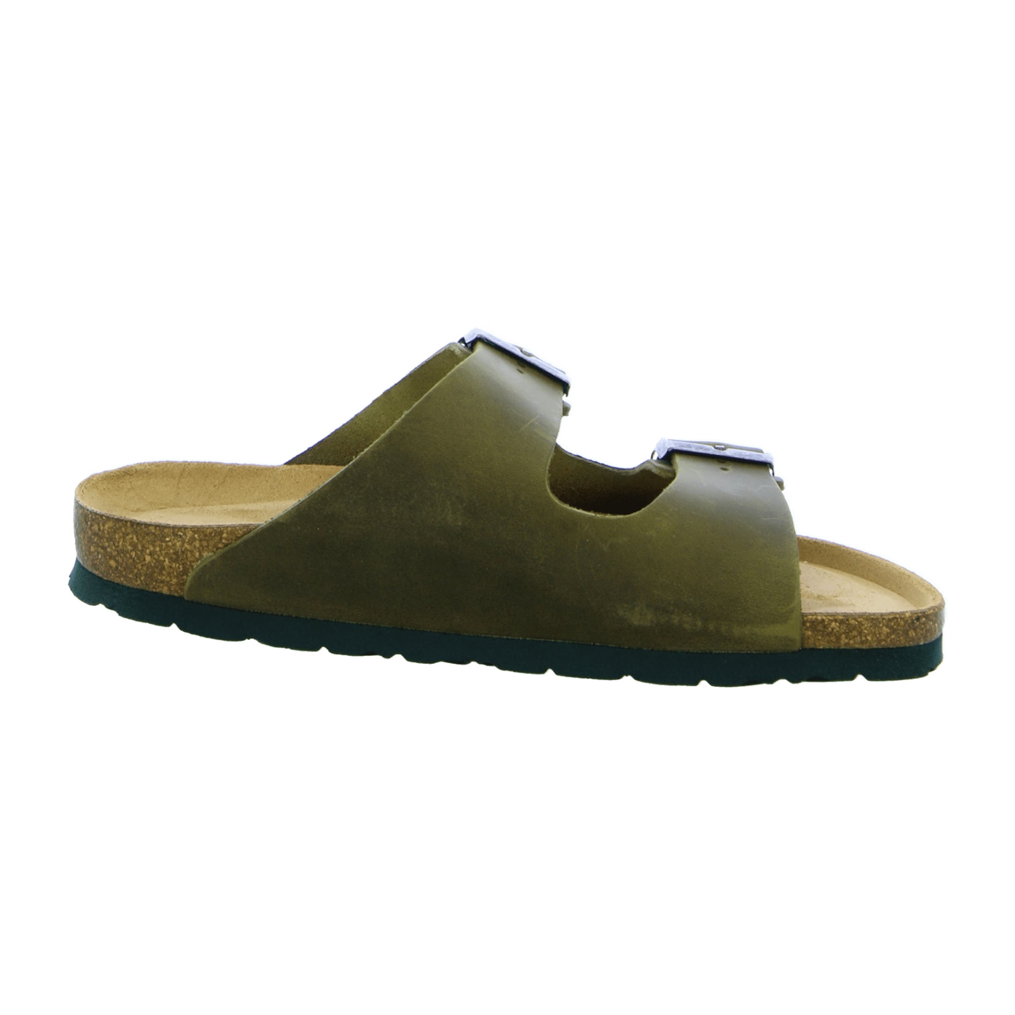 Rohde Grado Men's Sandals Olive Leather Open Toe Adjustable Buckle