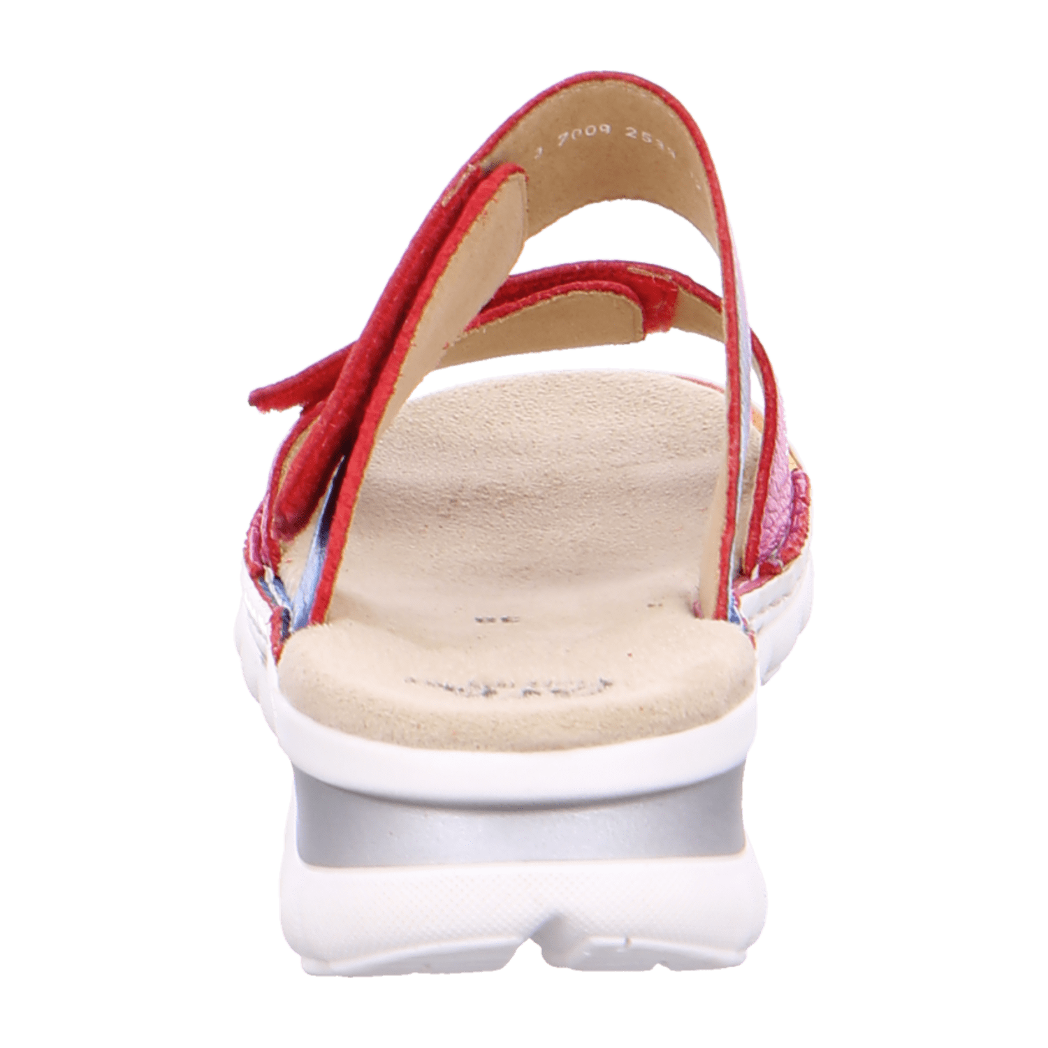 ARA TAMPA Women's Leather Slip-On Mules with Hook-and-Loop Closure Open Toe Colorful