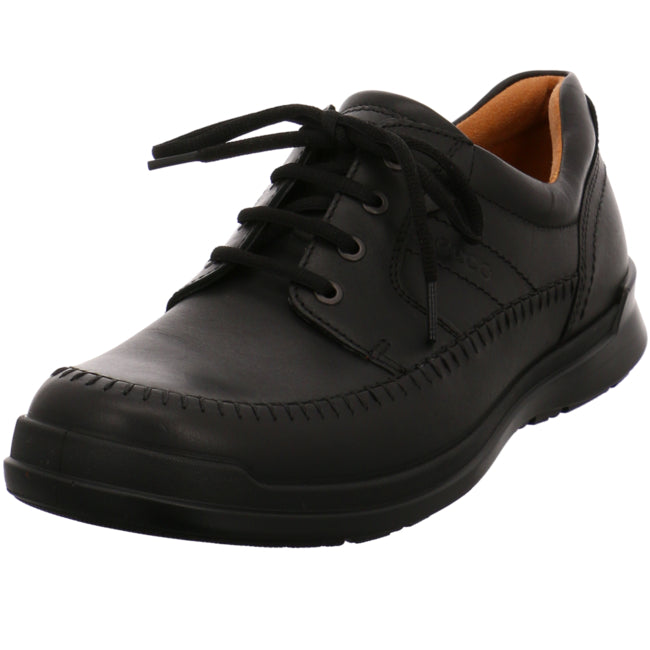 Ecco comfortable lace-up shoes for men black - Bartel-Shop