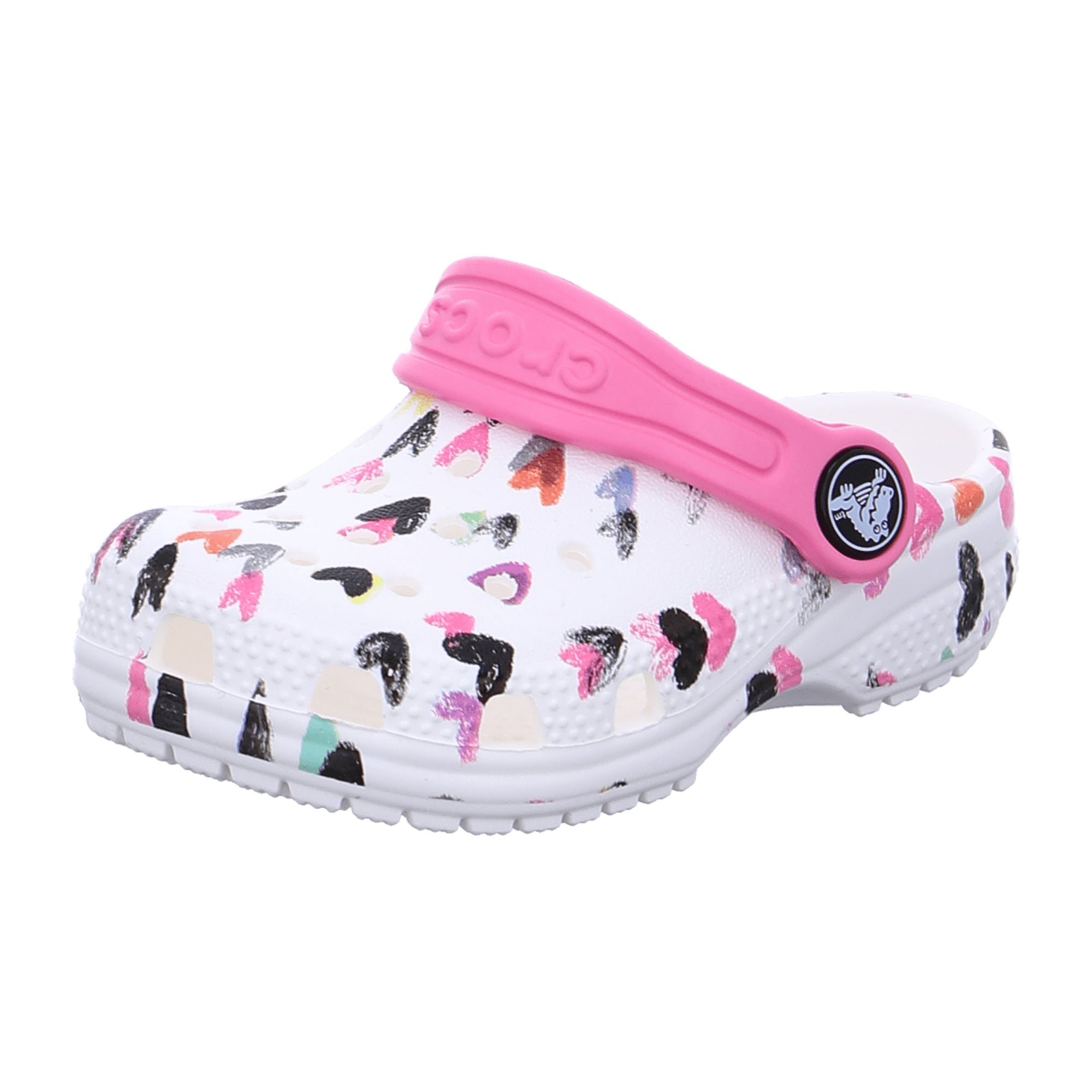 Crocs Kids Classic Clogs, Roomy Fit, Stylish White