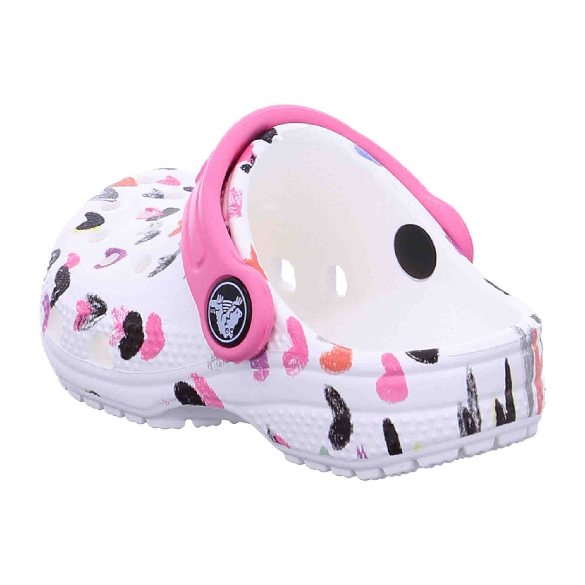 Crocs Kids Classic Clogs, Roomy Fit, Stylish White