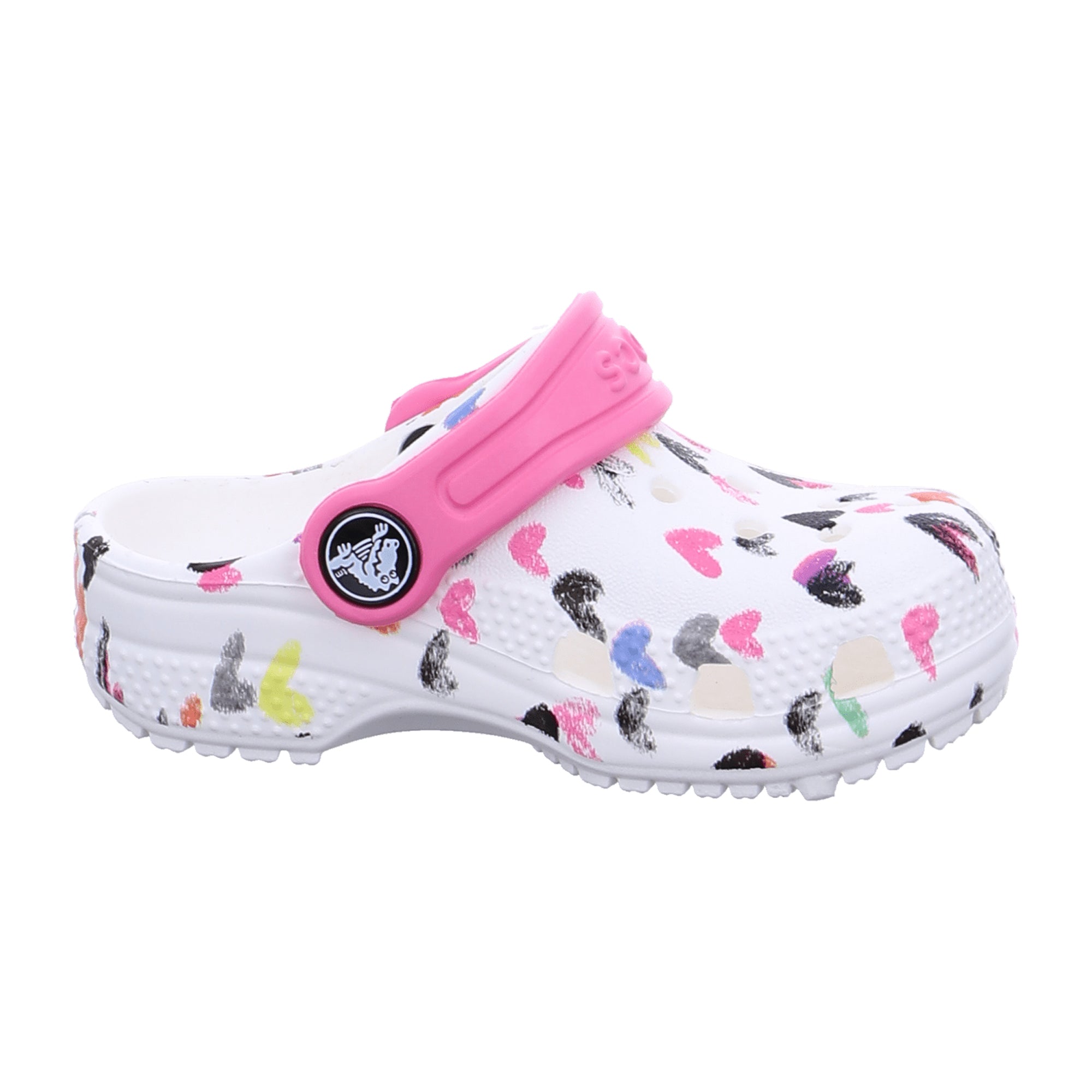 Crocs Kids Classic Clogs, Roomy Fit, Stylish White
