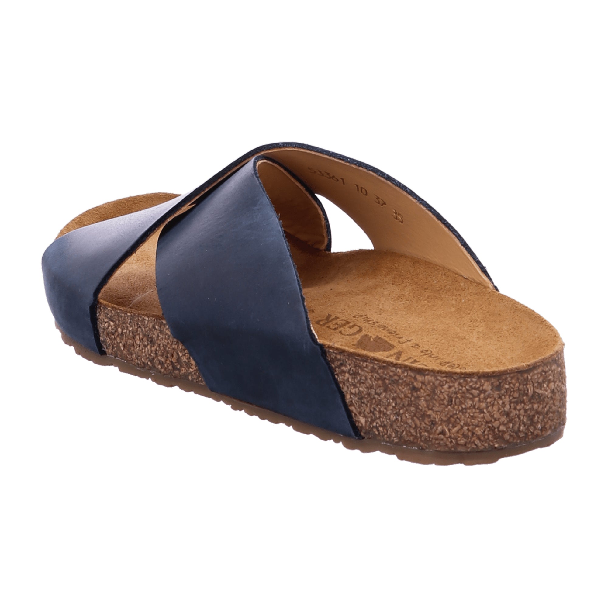Haflinger Bio Mio Women's Sandals – Sustainable & Stylish Blue Leather
