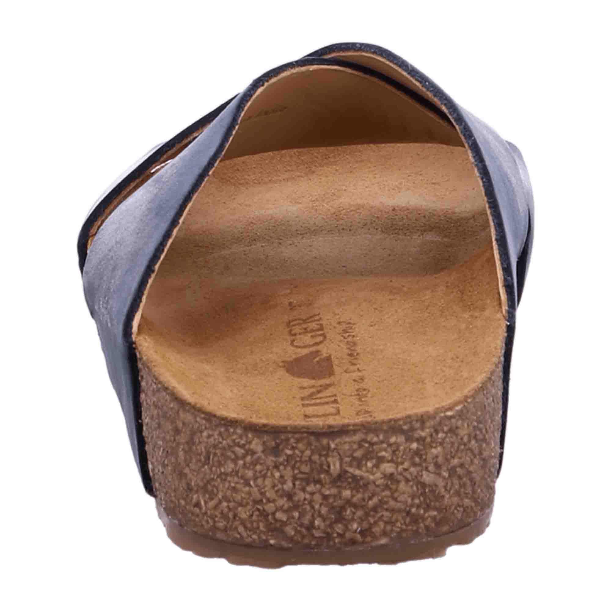 Haflinger Bio Mio Women's Sandals – Sustainable & Stylish Blue Leather