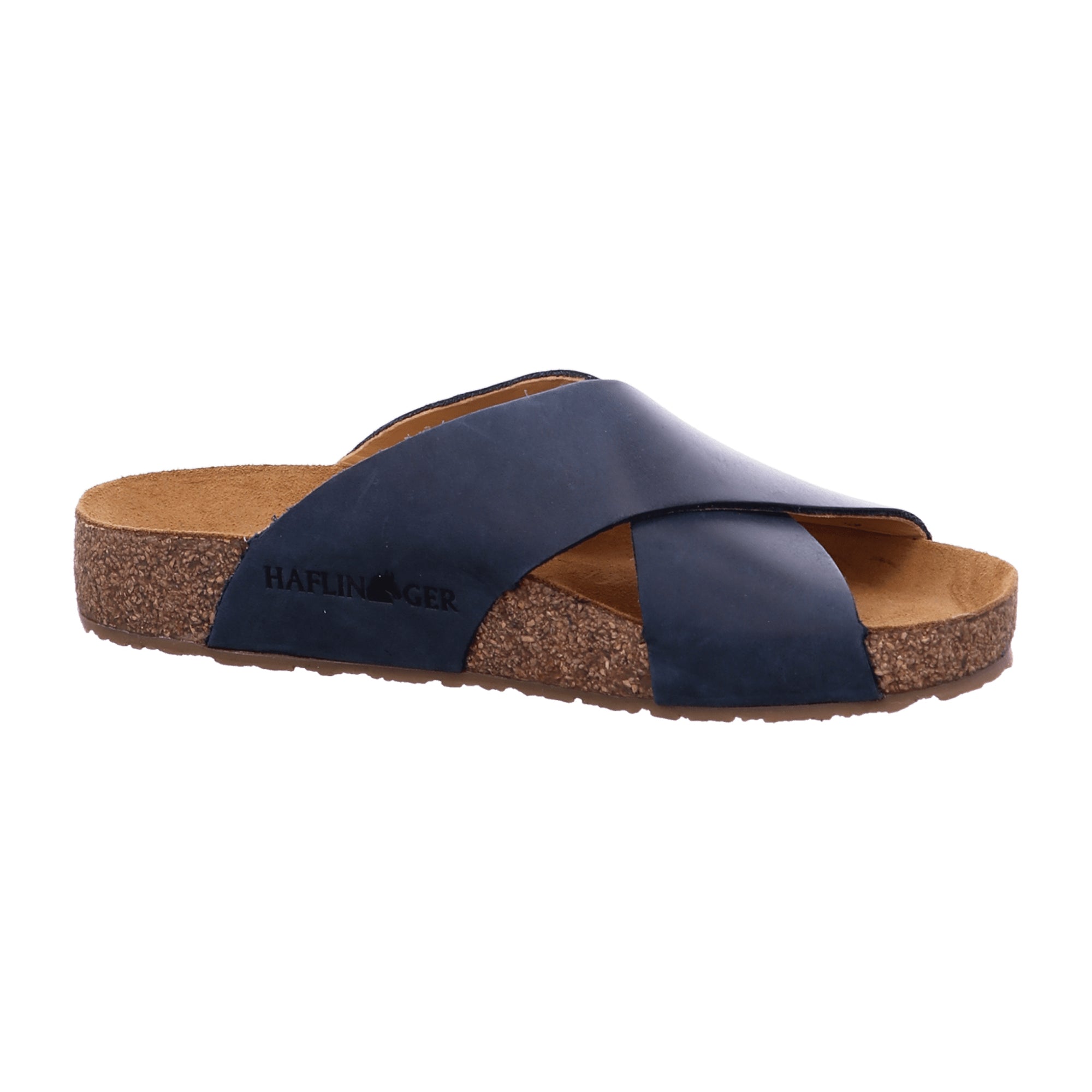 Haflinger Bio Mio Women's Sandals – Sustainable & Stylish Blue Leather