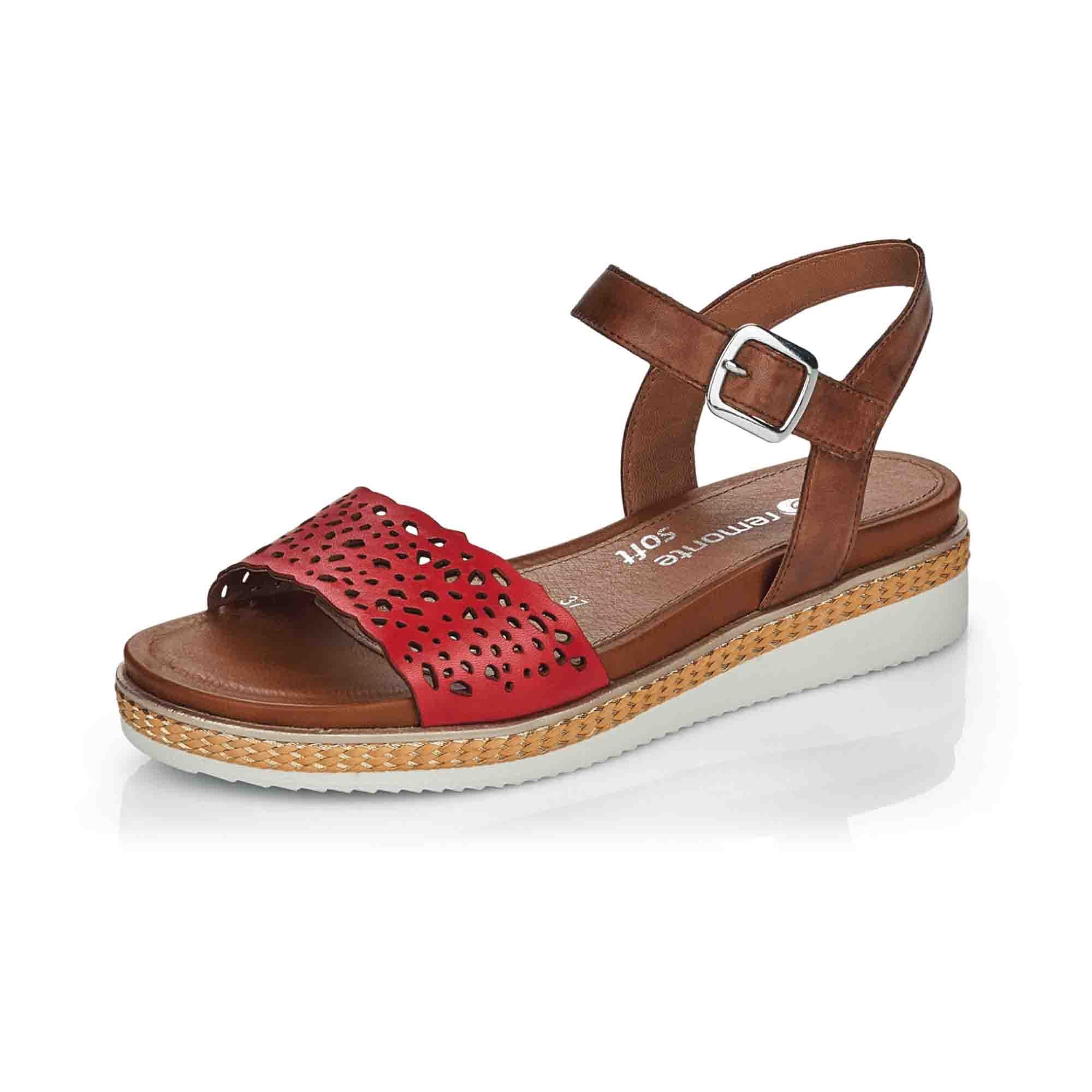 Remonte R4552-33 Women's Red Shoes Stylish and Comfortable Footwear