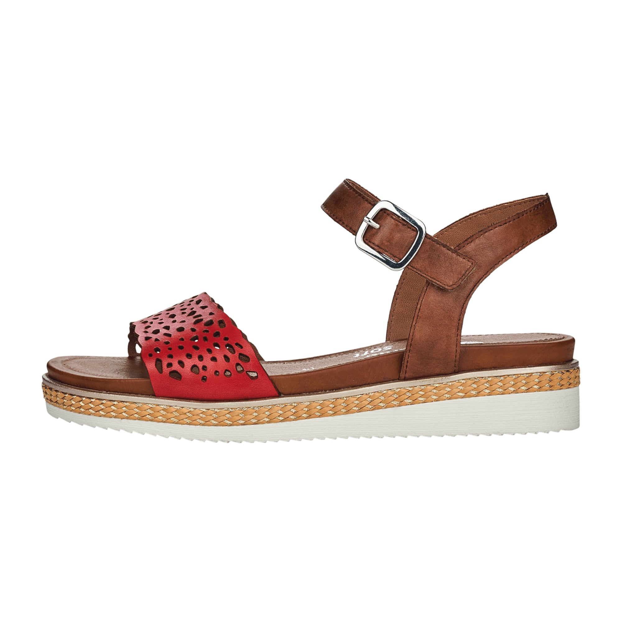 Remonte R4552-33 Women's Red Shoes Stylish and Comfortable Footwear