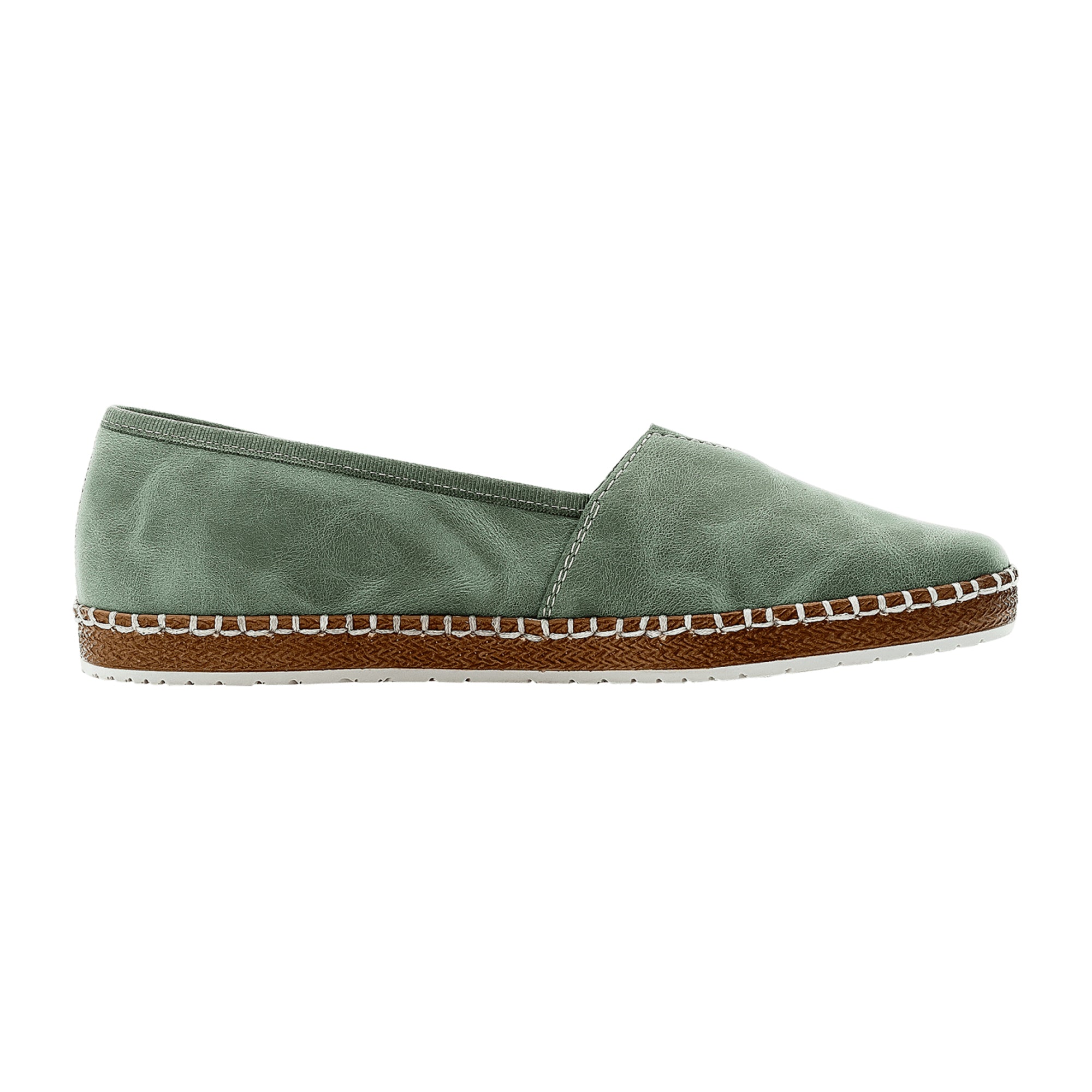 Rieker FSK Women's Green Slip-On Shoes Comfortable Lightweight Casual Footwear