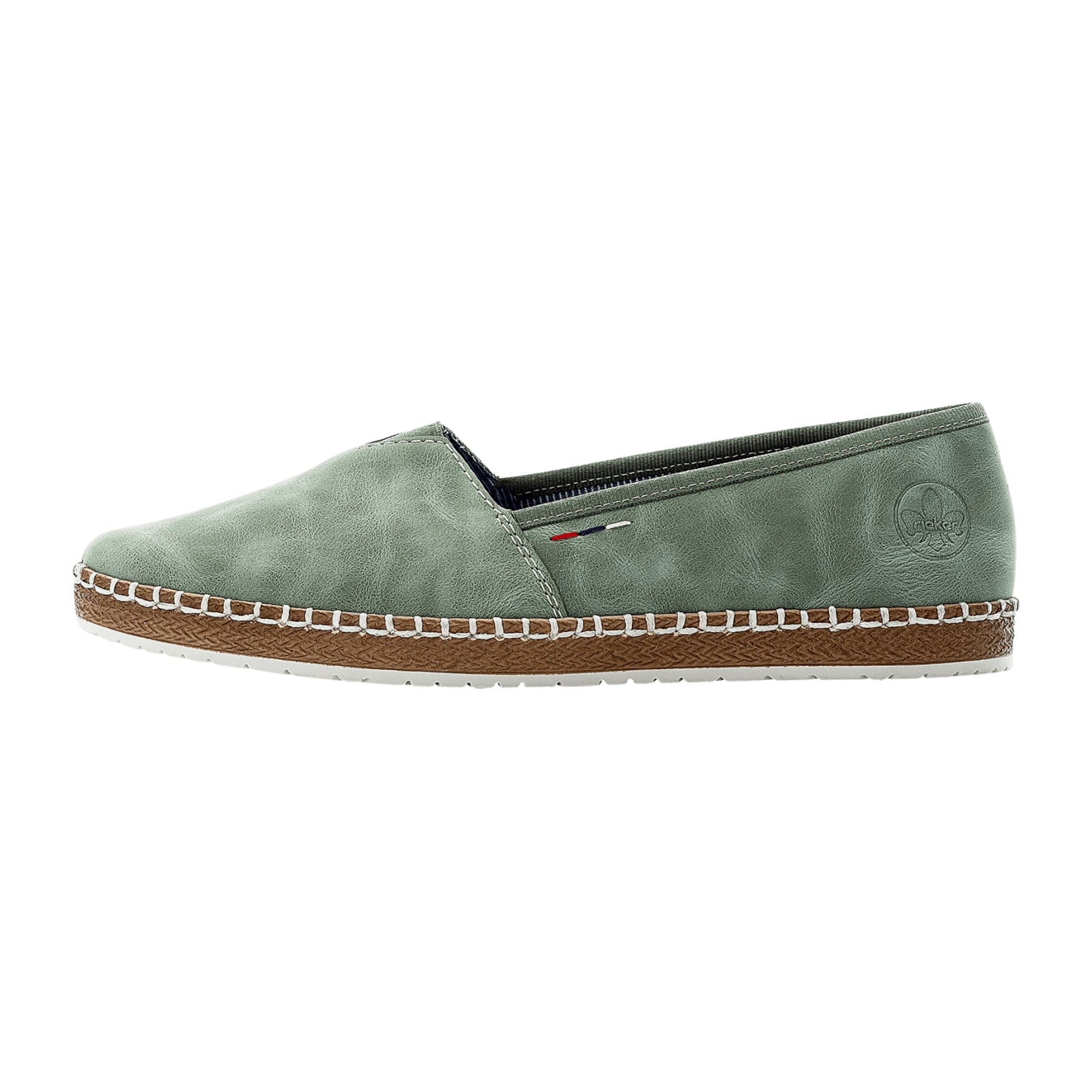 Rieker FSK Women's Green Slip-On Shoes Comfortable Lightweight Casual Footwear