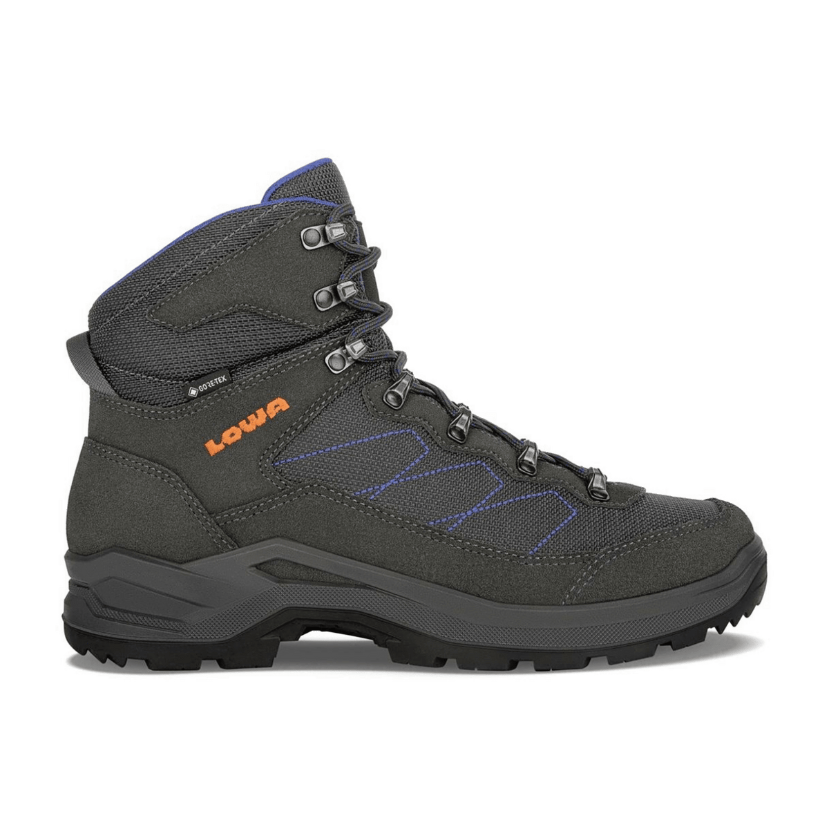LOWA Tarus Pro GTX Men's Trekking Shoes - Grey Leather Textile Hiking Boots