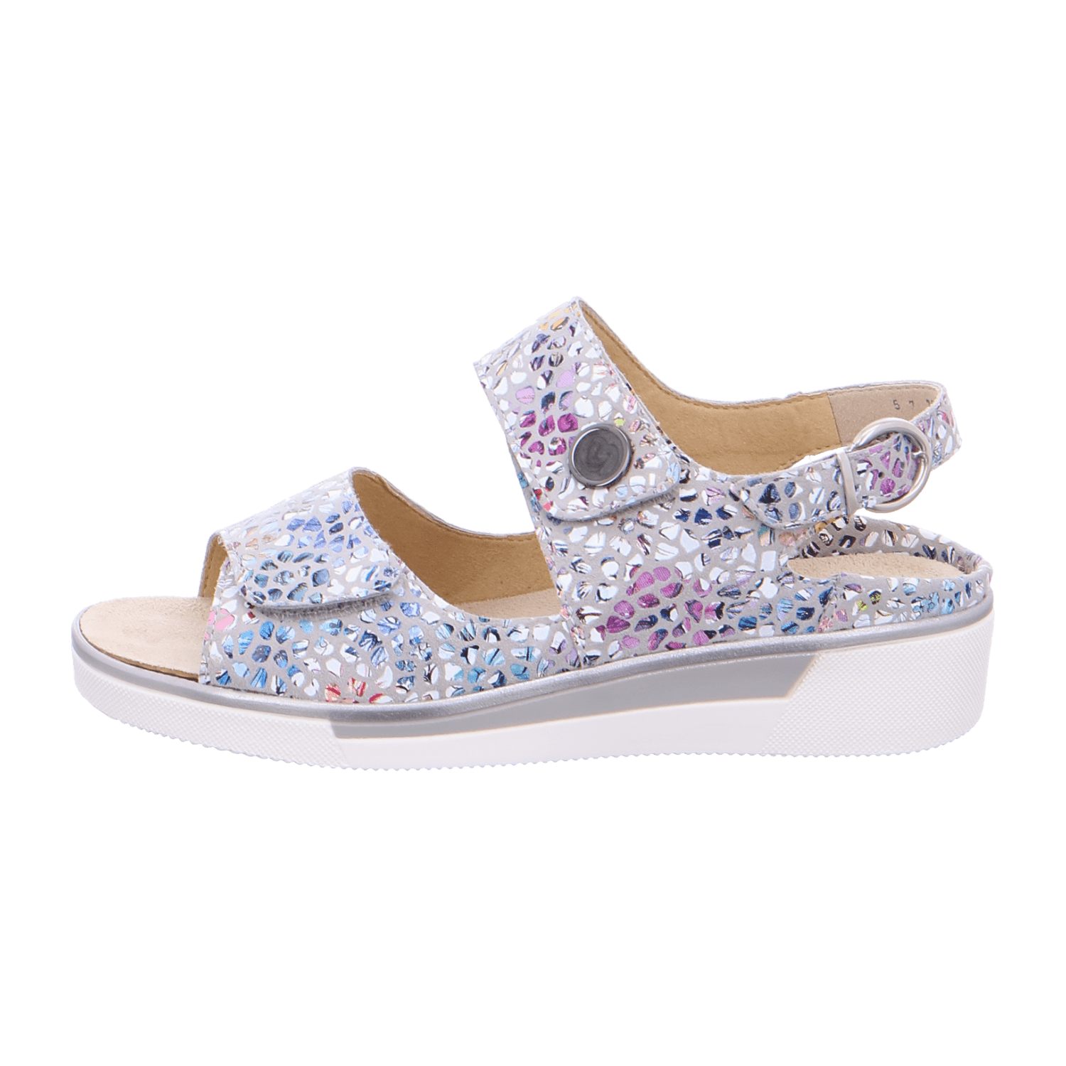 ARA COURTYARD C Women's Faux Leather Hook-and-Loop Strap Sneakers in Multicolor