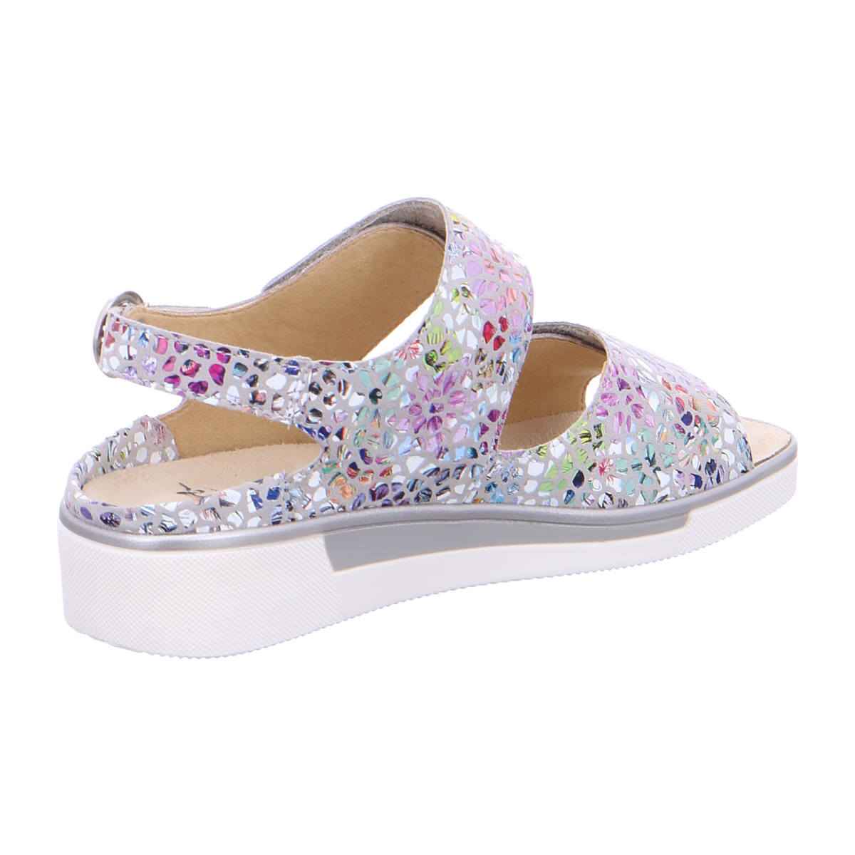 ARA COURTYARD C Women's Faux Leather Hook-and-Loop Strap Sneakers in Multicolor