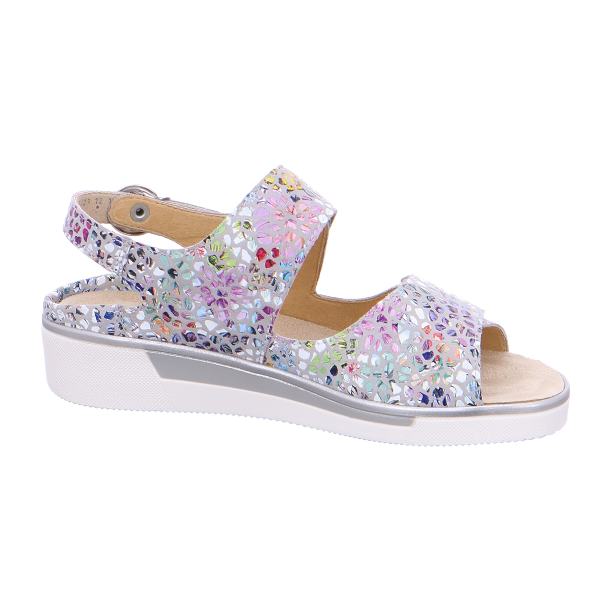ARA COURTYARD C Women's Faux Leather Hook-and-Loop Strap Sneakers in Multicolor