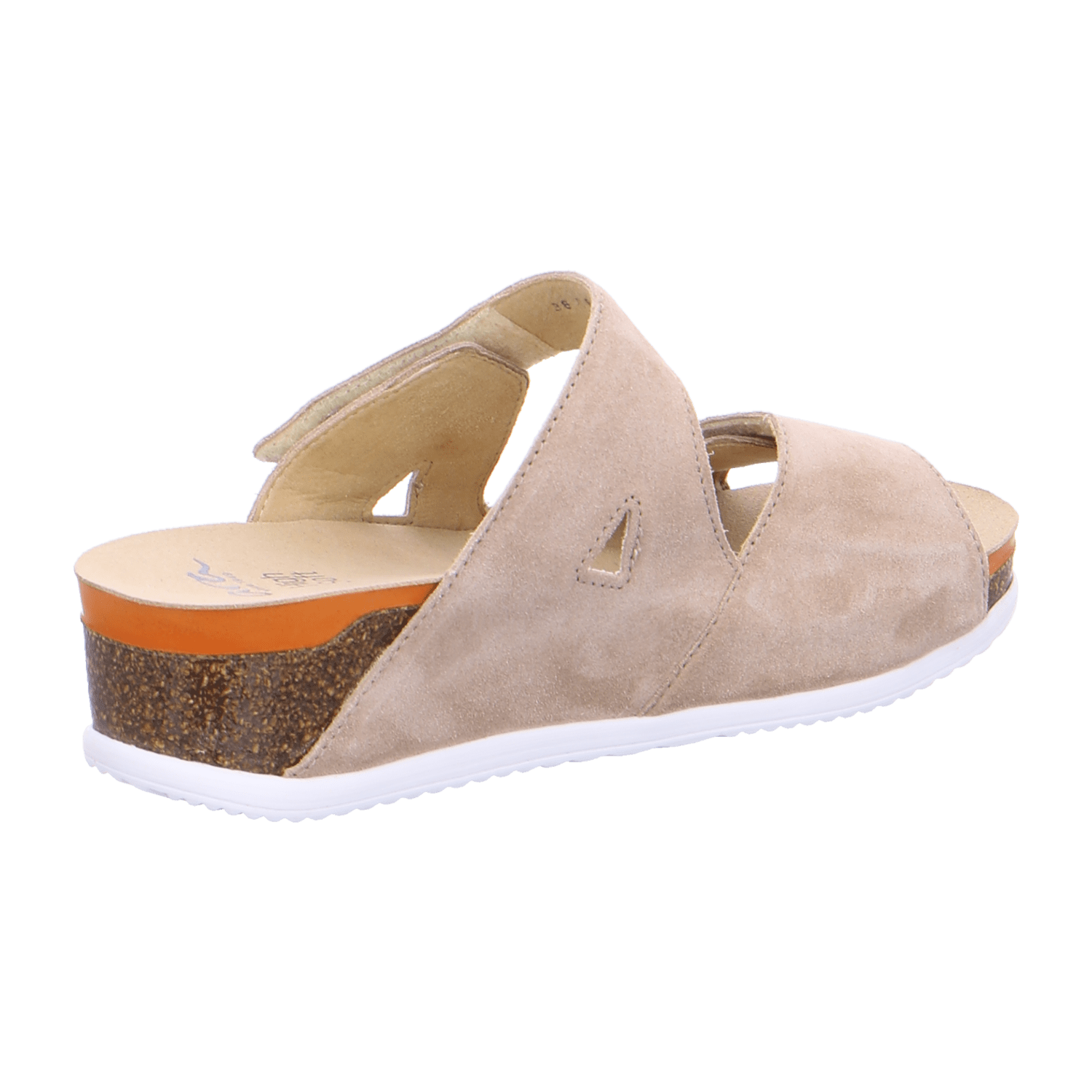 ARA NORDERNEY Women's Suede Slip-On Loafers with Hook-and-Loop Fastening in Beige