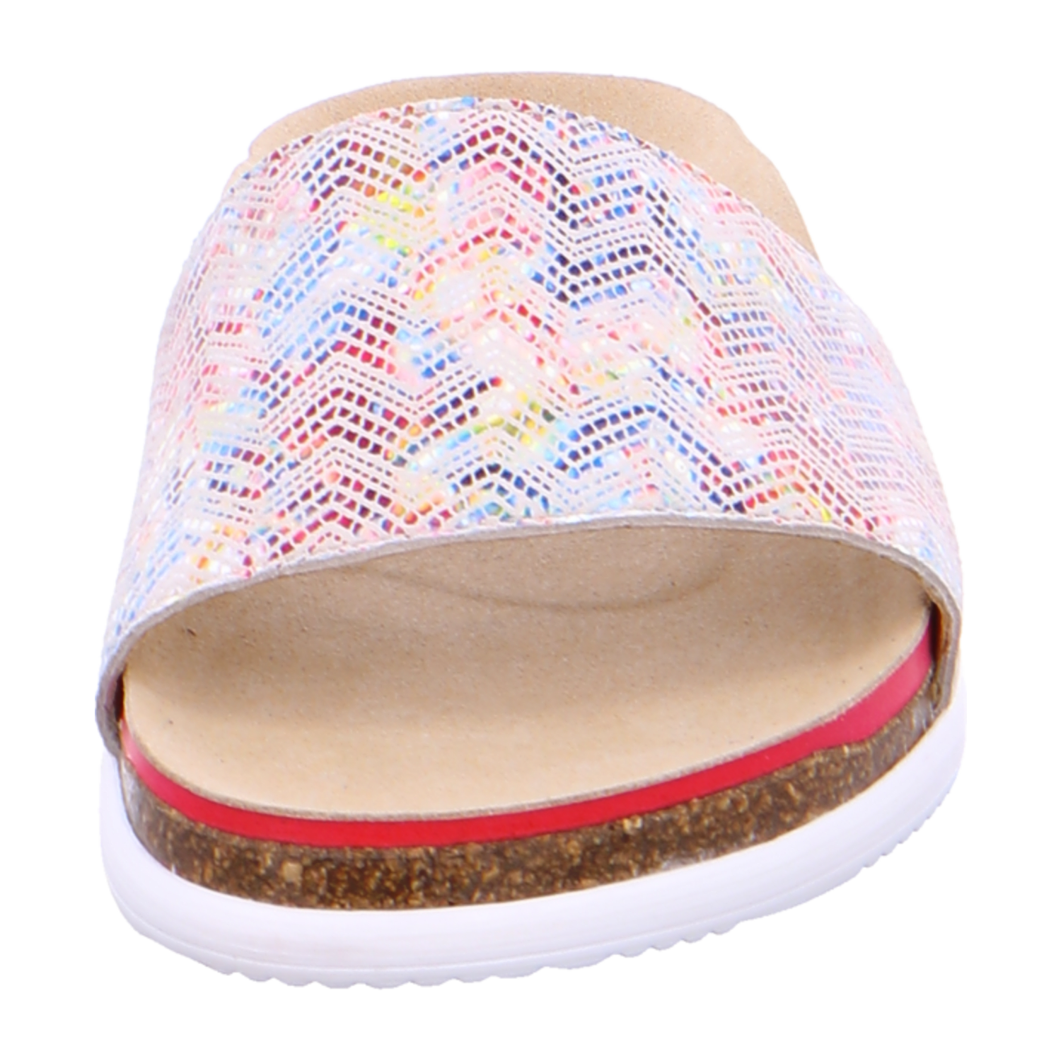 ARA SYLT Women's Leather Slip-On Mules with Open Toe and Textile Lining