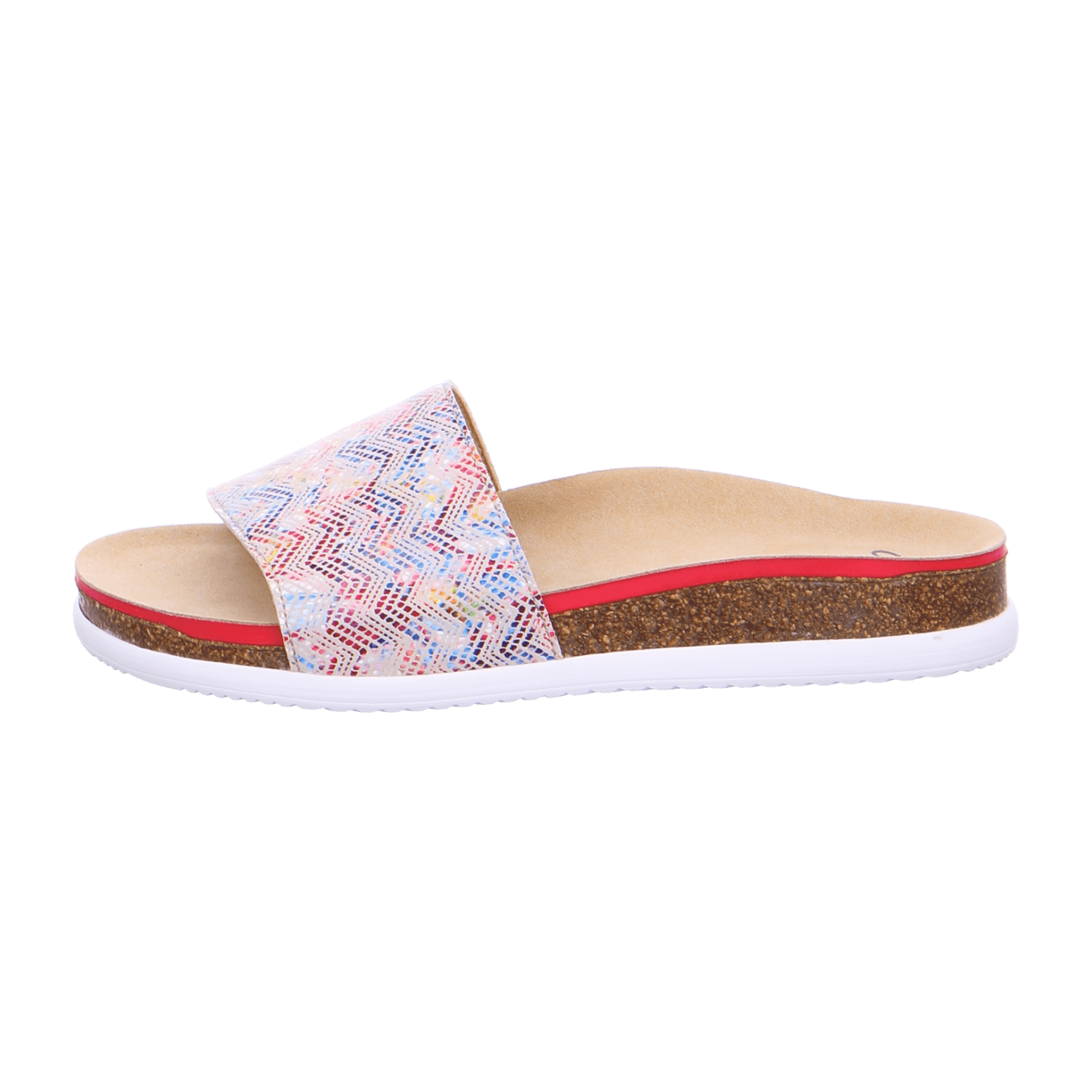ARA SYLT Women's Leather Slip-On Mules with Open Toe and Textile Lining