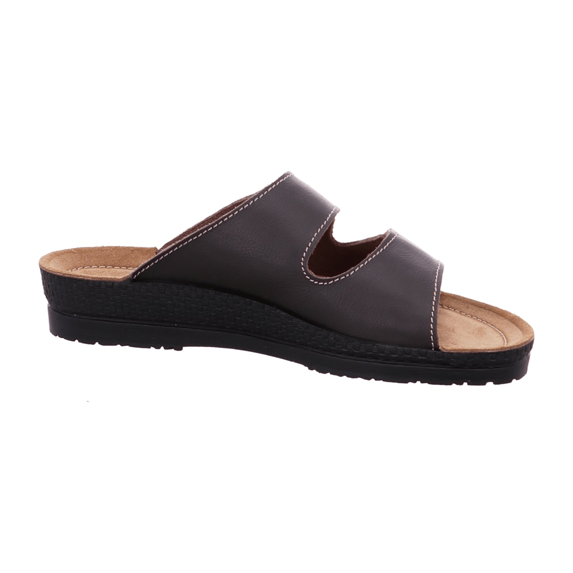 Rohde Men's Brown Leather Slip-On Sandals Comfortable Summer Footwear