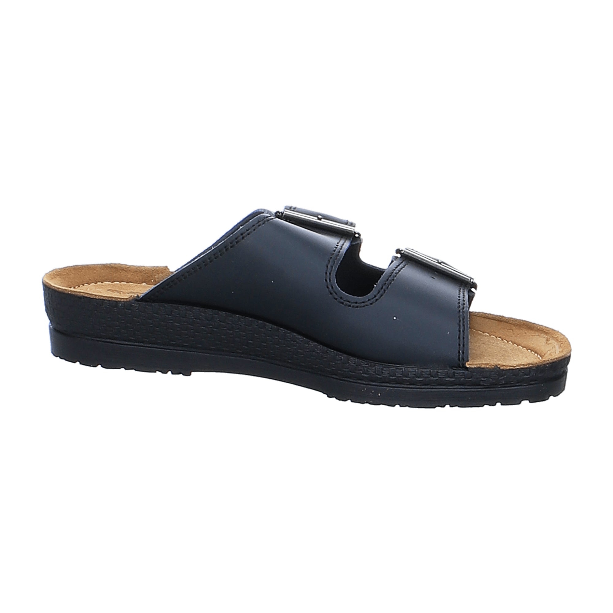 Rohde Comfortable Men's Black Leather Sandals Available Online Fast Shipping