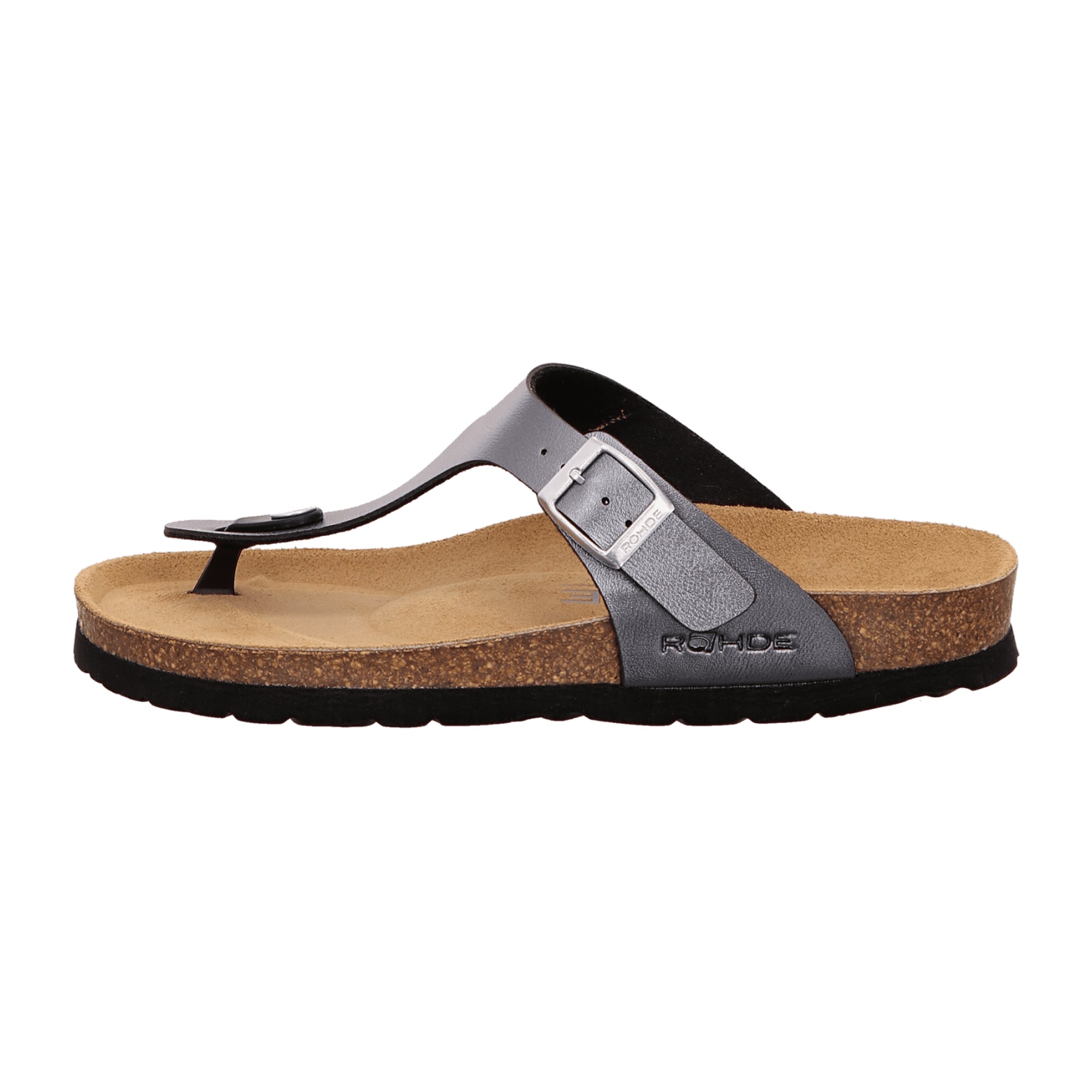 Rohde Alba Women's Grey Sandals Open Toe Adjustable Strap Spring Summer Shoes