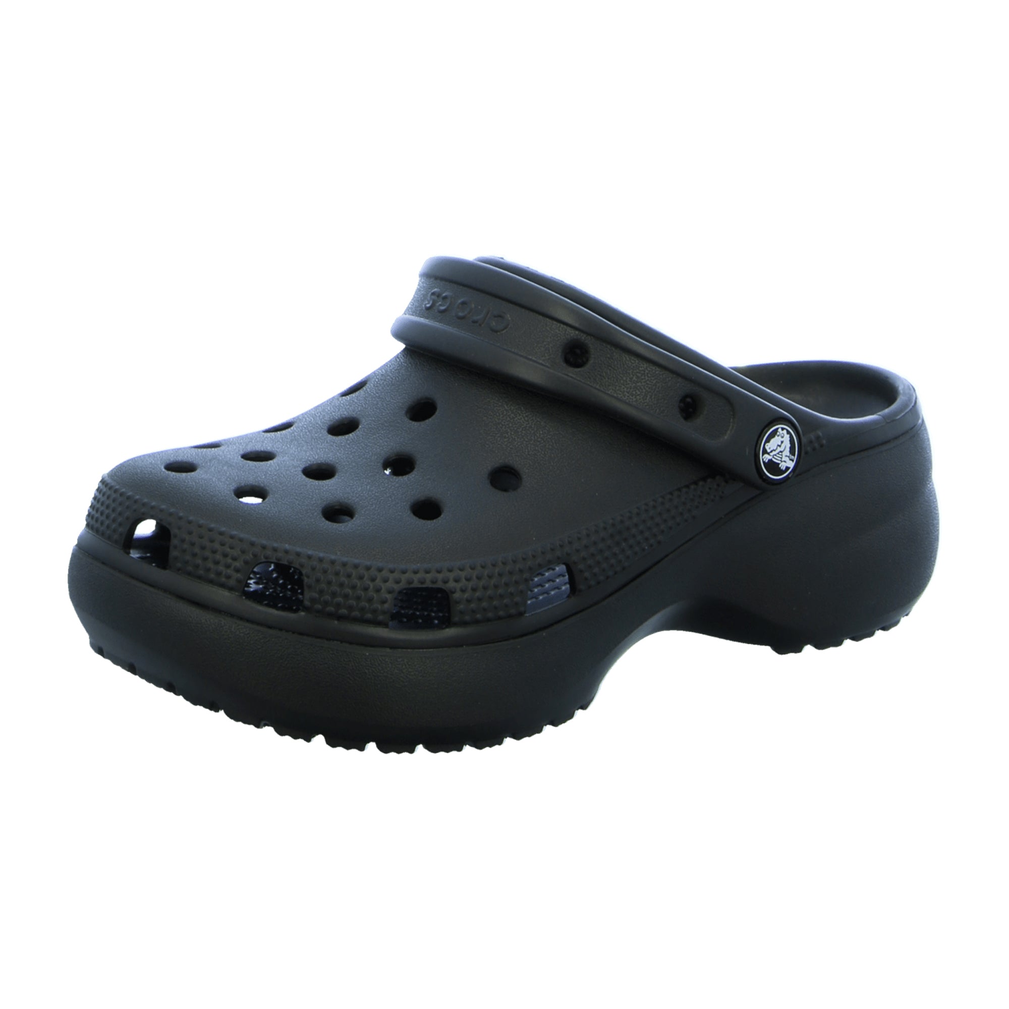 Crocs Classic Platform Clog for Women in Black – Stylish, Elevated & Customizable