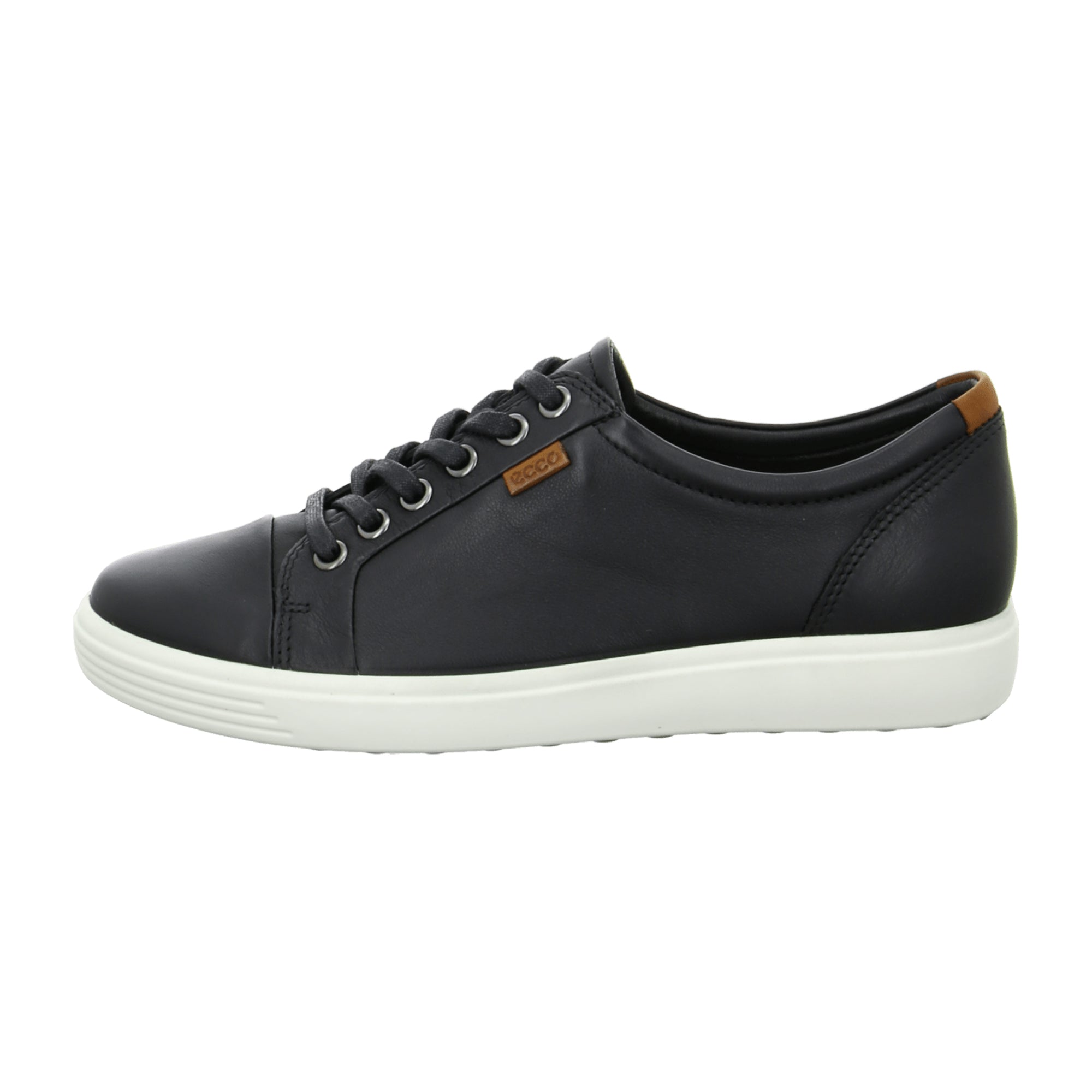 Ecco Soft 7 Ladies Sneakers for Women, Stylish Black Leather