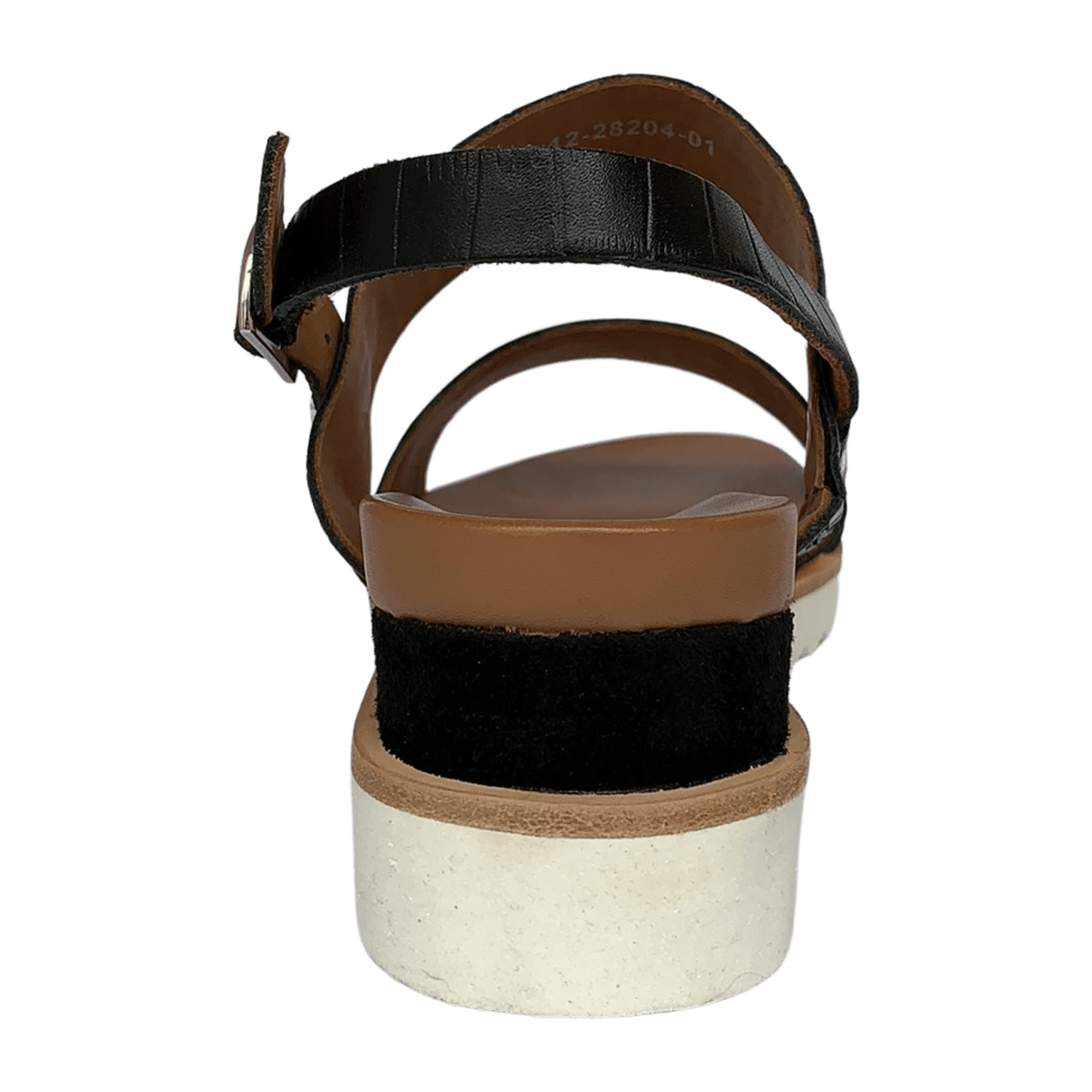 ARA VALENCIA VA Women's Leather Slip-On Mules with Ankle Strap in Black