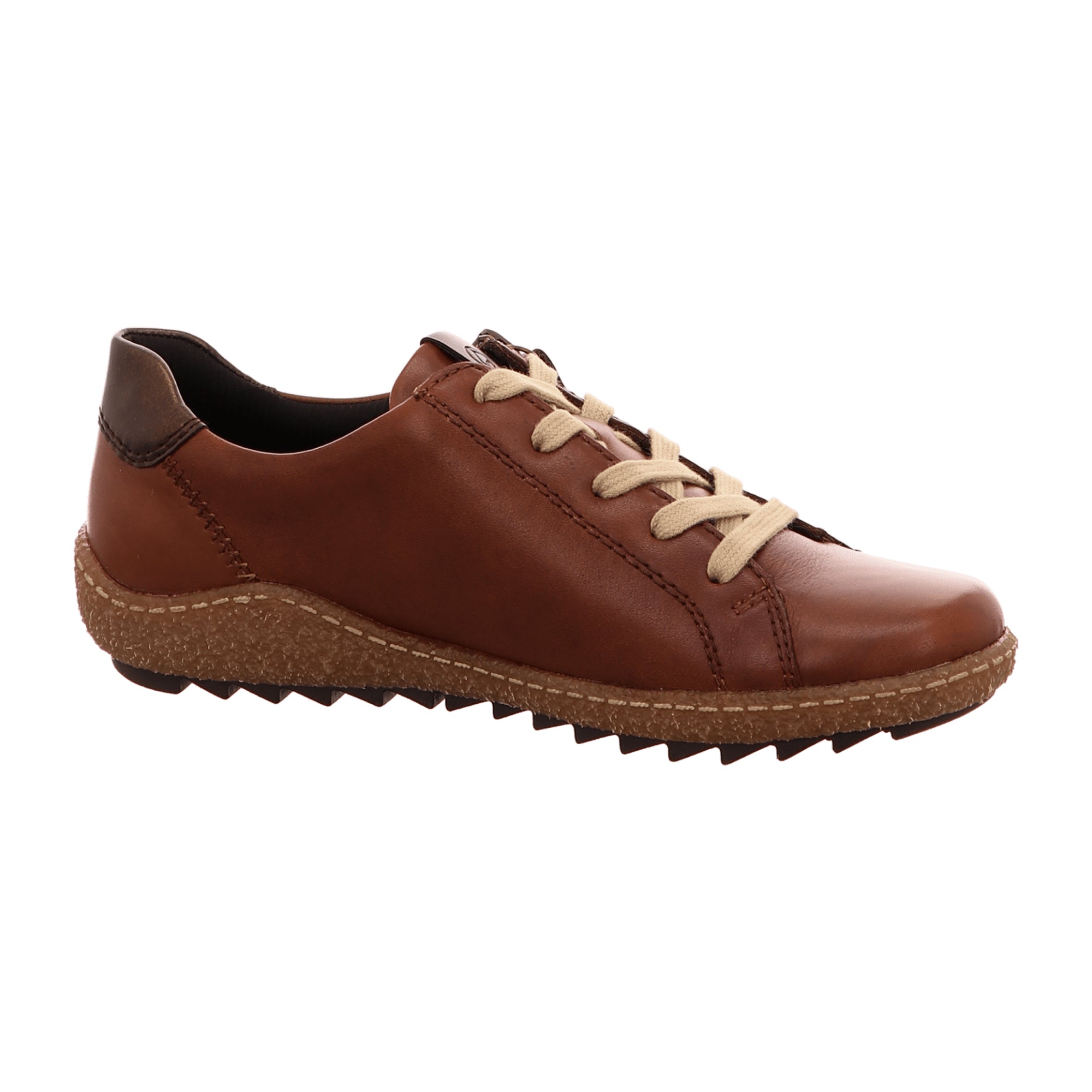 Remonte Brown Comfort Lace-Up Shoes for Women Extra Wide Fit