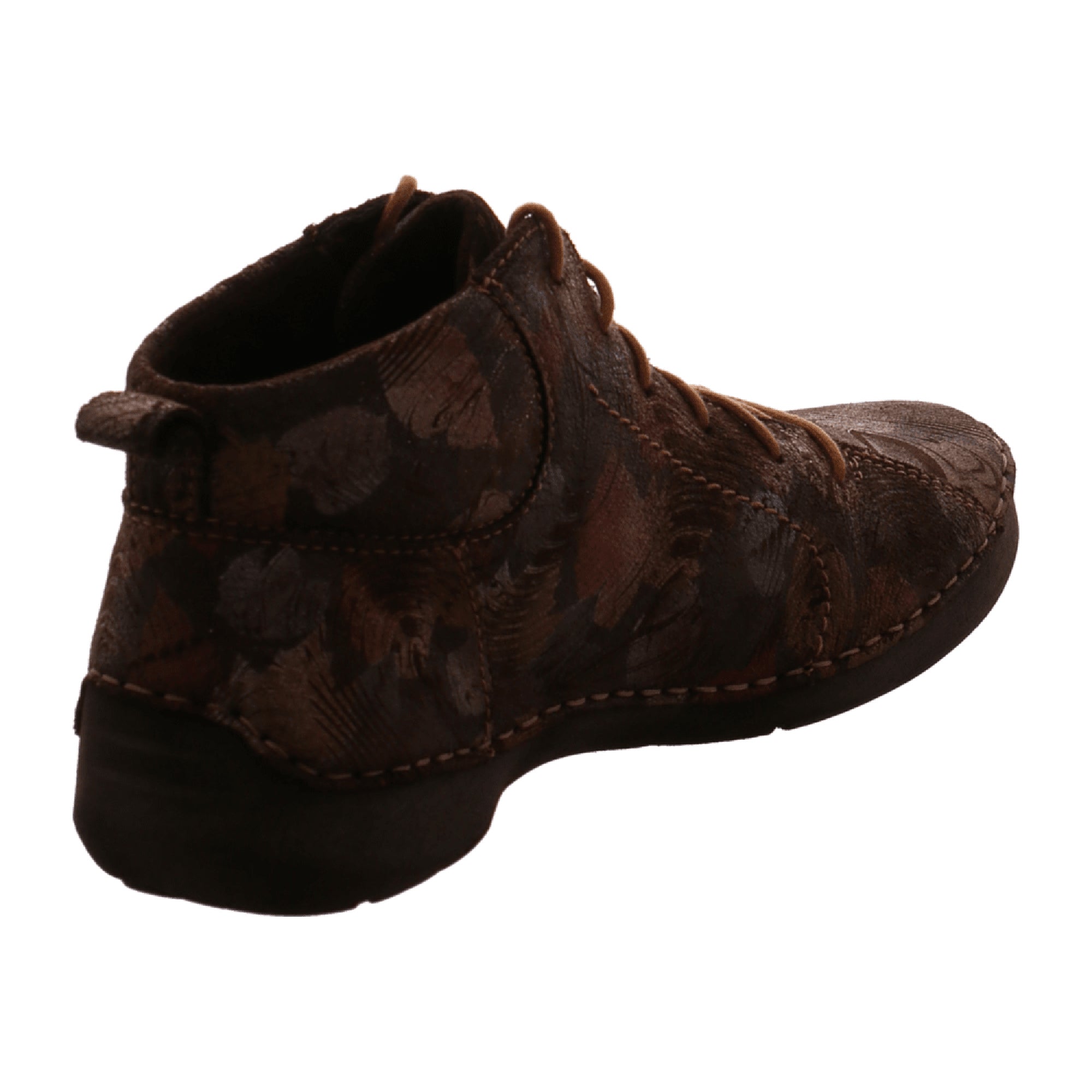 Josef Seibel Ankle Boot Fergey 97 Dark Brown Leaves for Women Brown