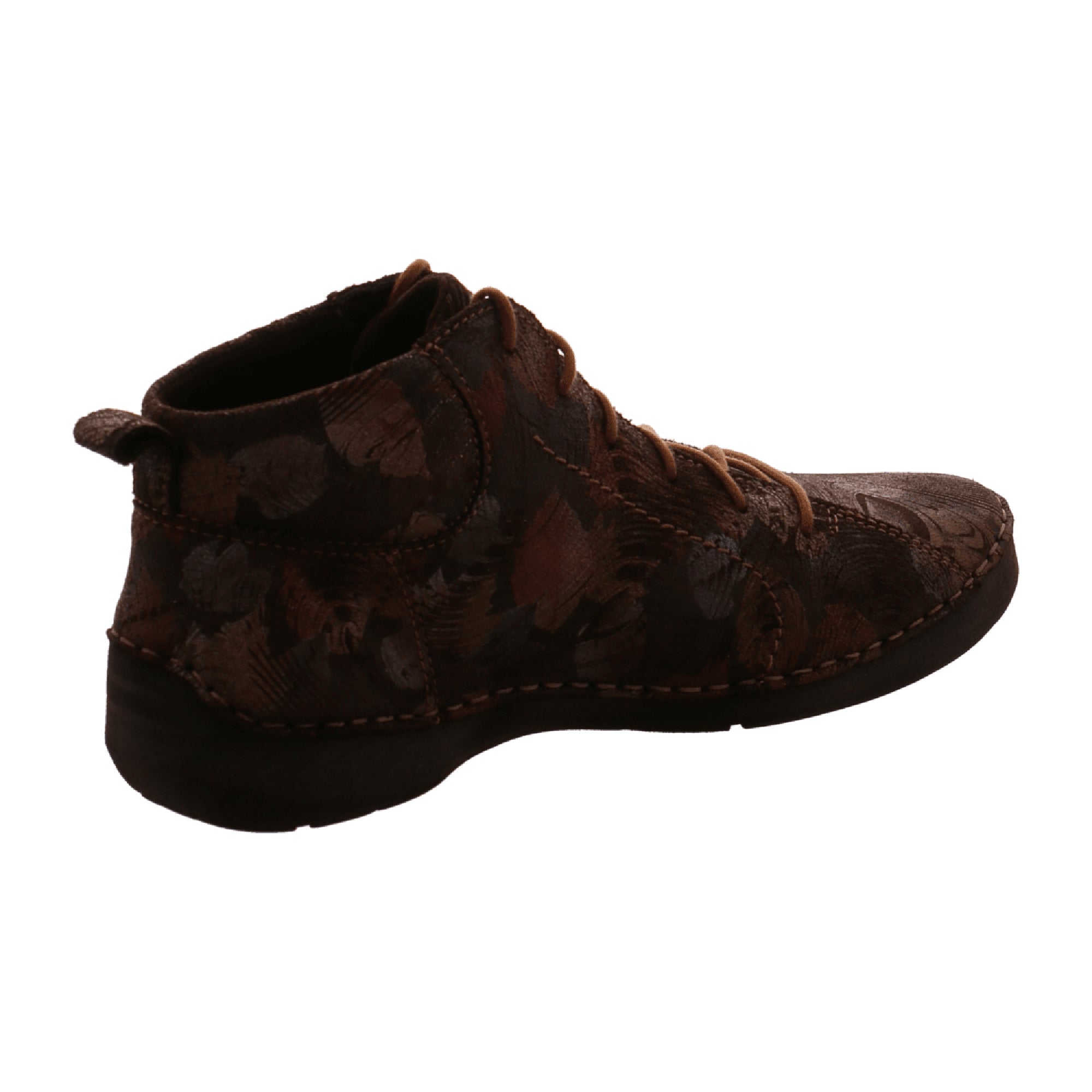 Josef Seibel Ankle Boot Fergey 97 Dark Brown Leaves for Women Brown
