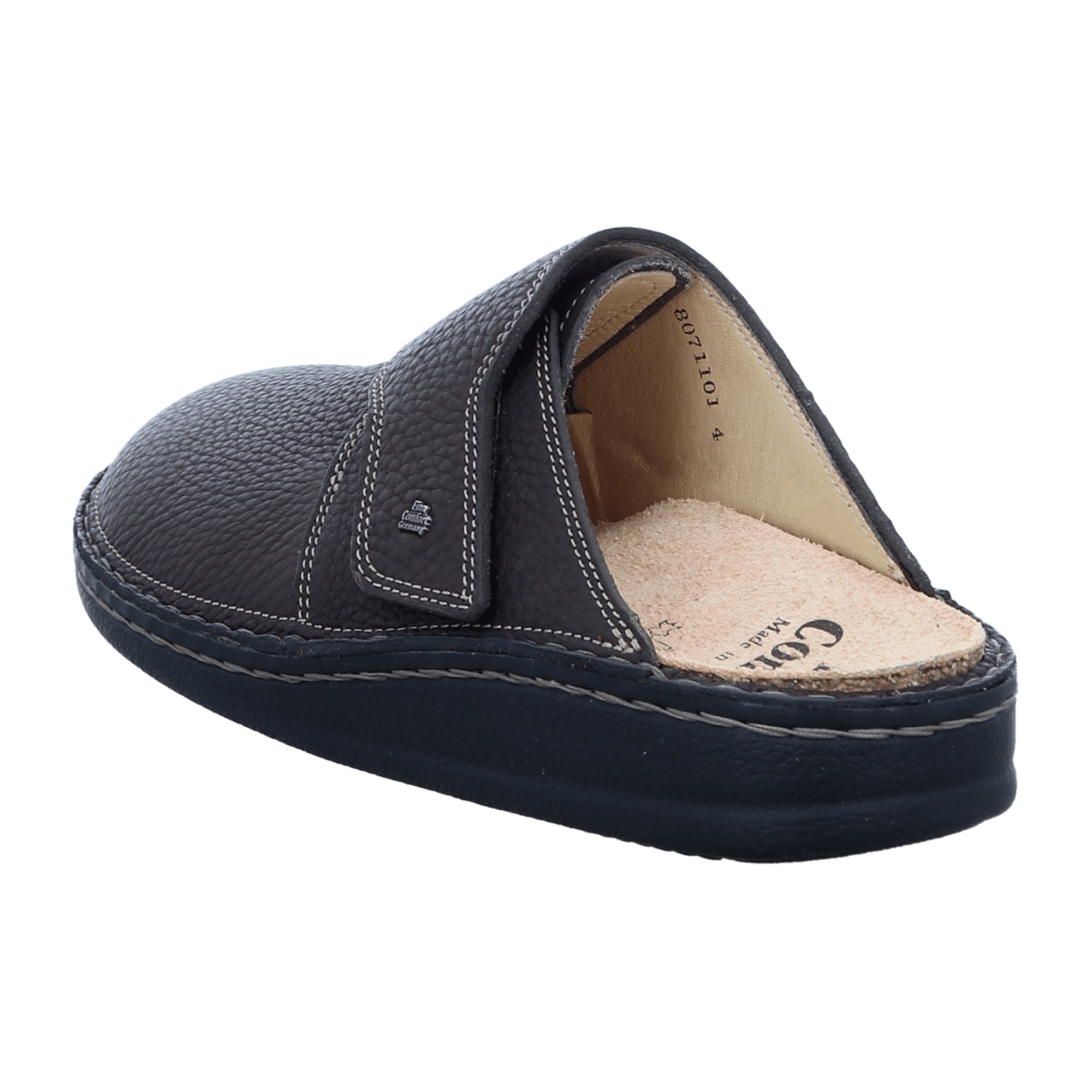 Finn Comfort Amalfi Men's Brown Leather Clogs - Comfort & Style