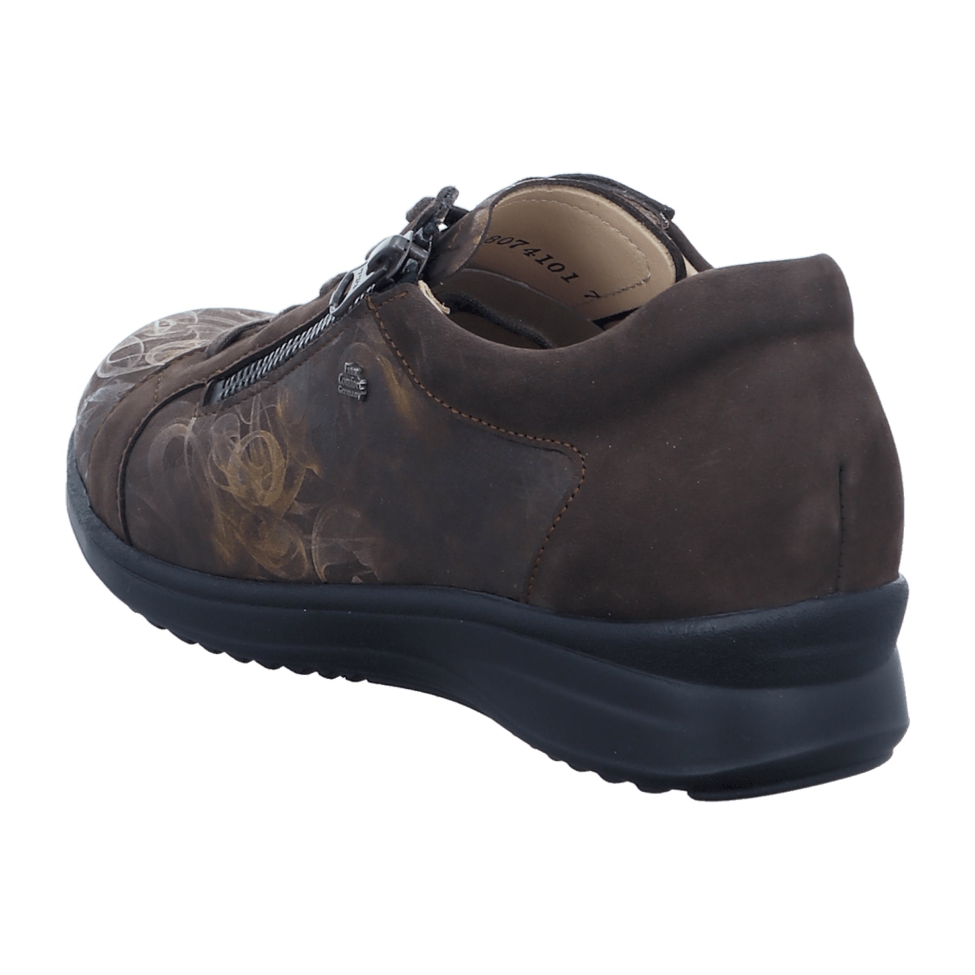 Finn Comfort Bexley Women's Lace-Up Shoes in Marron Brown - Stylish Comfort with Removable Insole, Leather