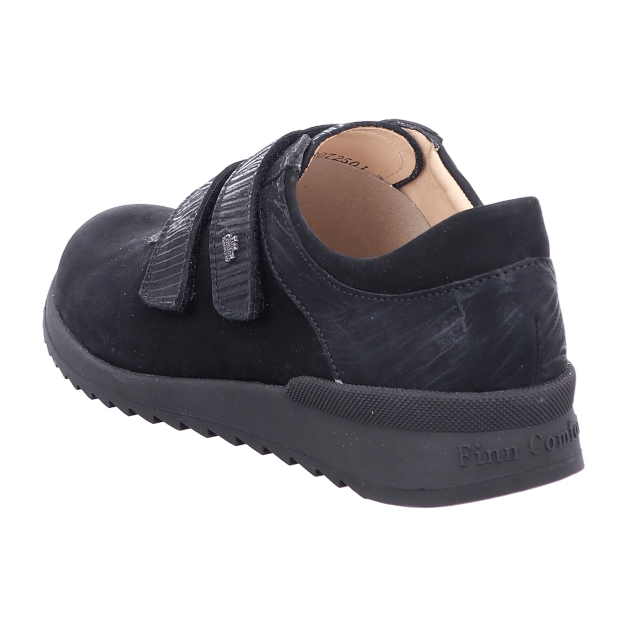 Finn Comfort Women's Orthopedic Shoes 02391, Elegant Black Leather Comfort Footwear