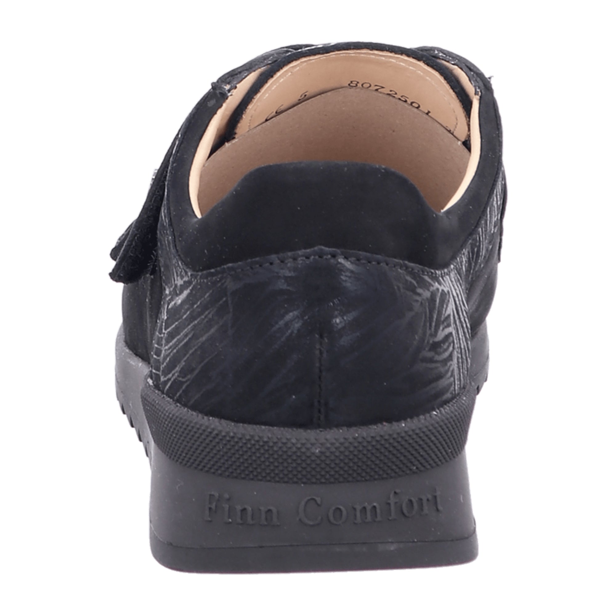 Finn Comfort Women's Orthopedic Shoes 02391, Elegant Black Leather Comfort Footwear