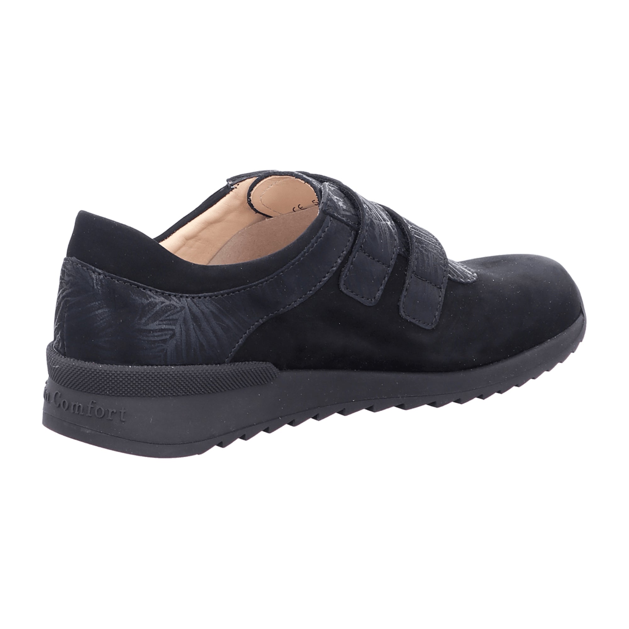 Finn Comfort Women's Orthopedic Shoes 02391, Elegant Black Leather Comfort Footwear