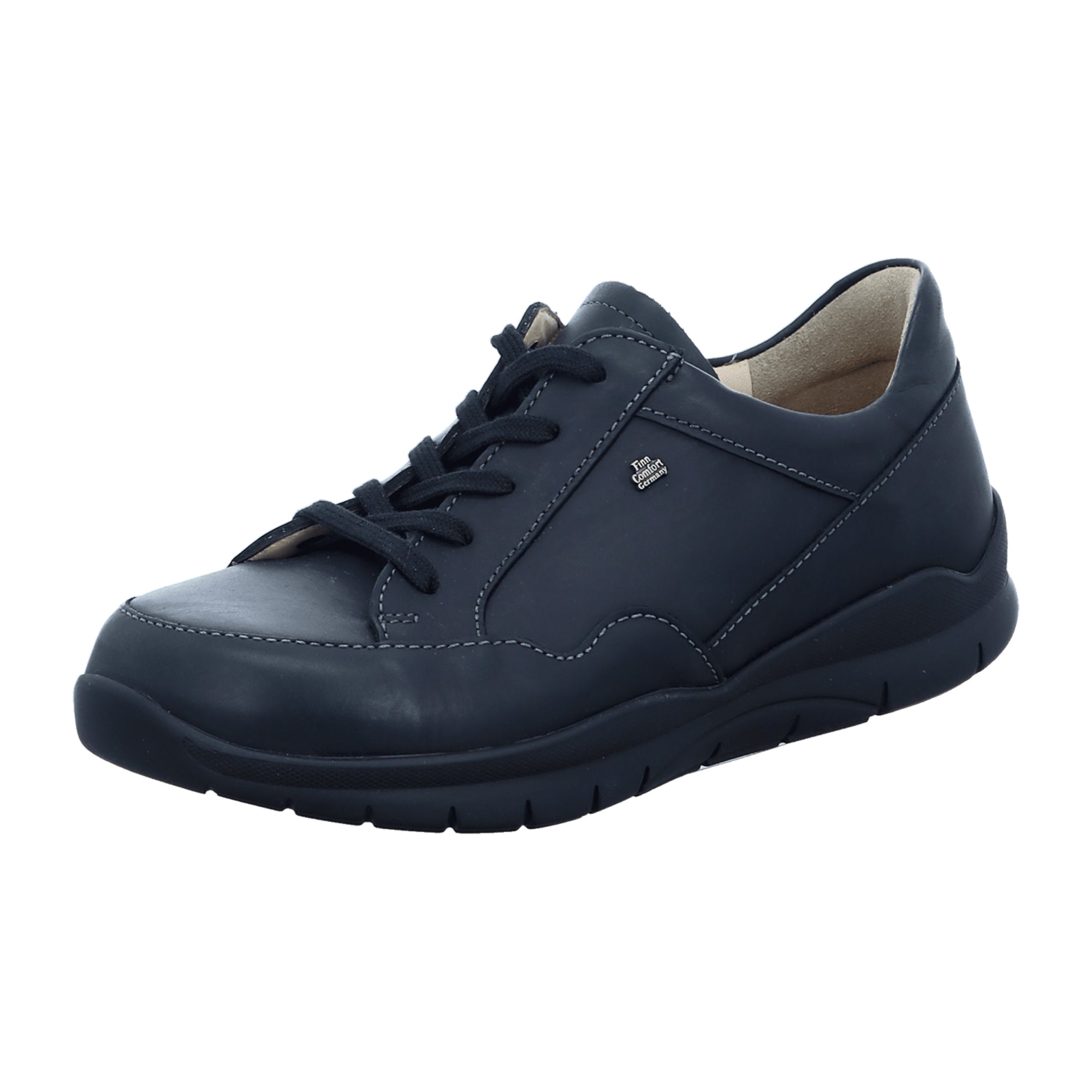 Finn Comfort Milford Women's Comfortable Walking Shoes - Stylish Black Leather