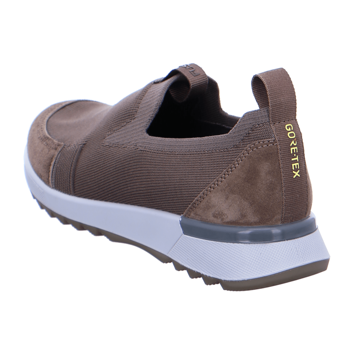 ARA VENICE Women's Cotton Slip-On Loafers in Grey with Round Toe