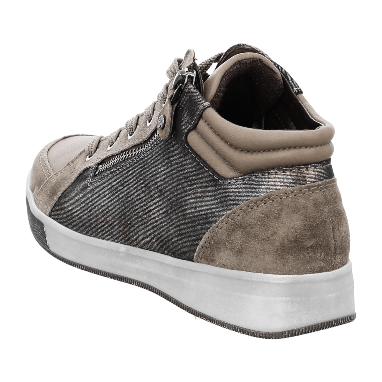 ARA Women's Sneakers in Grey Suede with Lace-Up Closure and Open Toe - Bartel-Shop