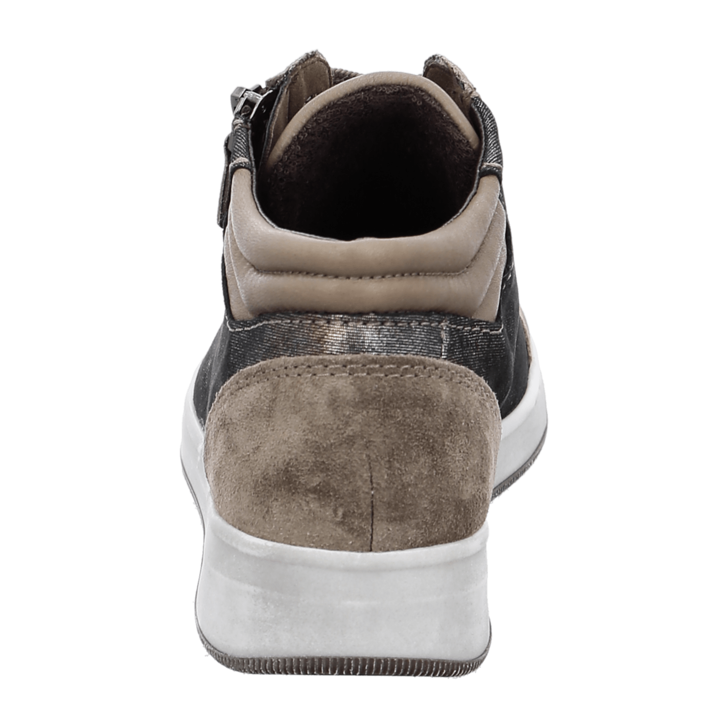 ARA Women's Sneakers in Grey Suede with Lace-Up Closure and Open Toe - Bartel-Shop