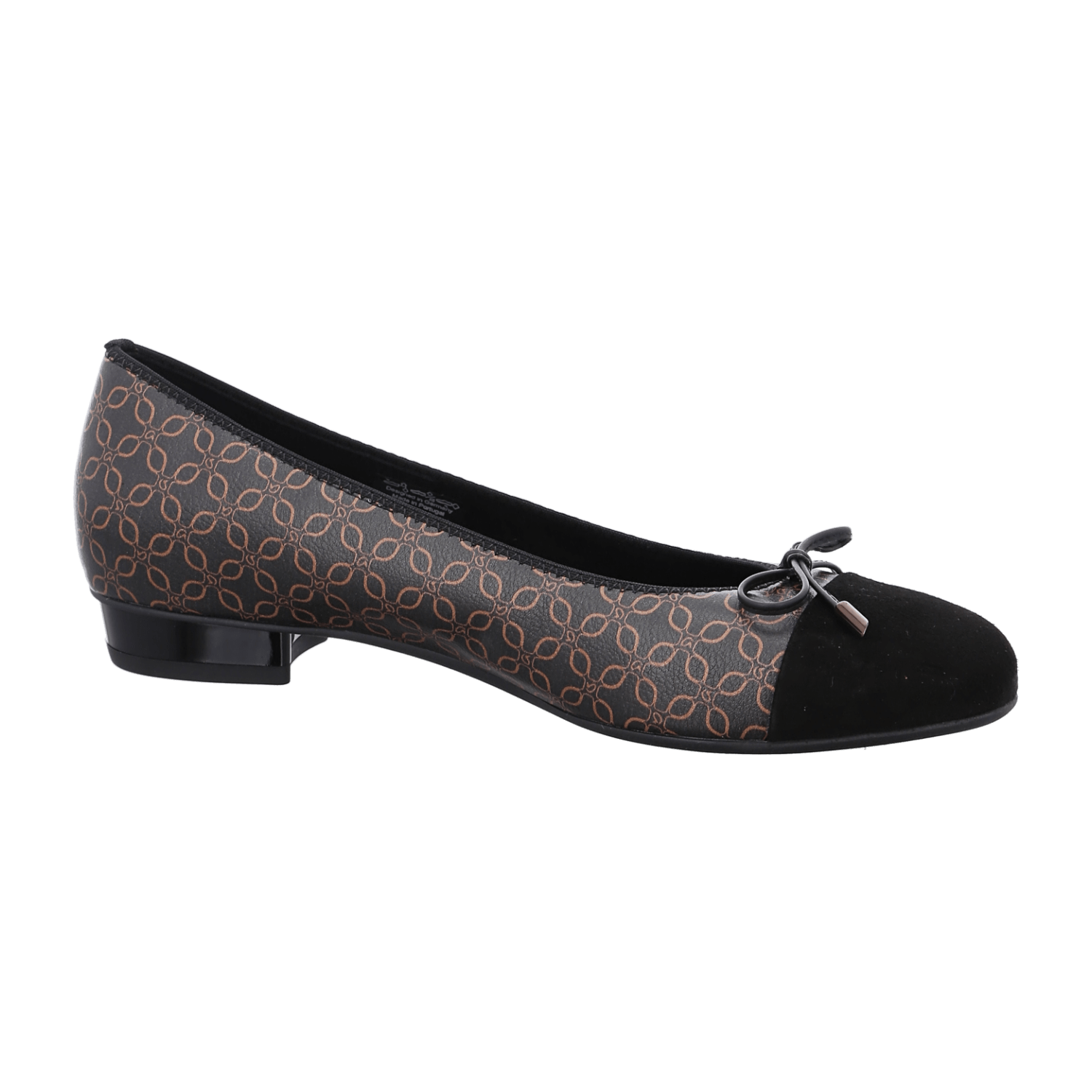 ARA BARI Women's Synthetic Leather Ballet Flats with Textile Lining and Polyurethane Sole in Black - Bartel-Shop