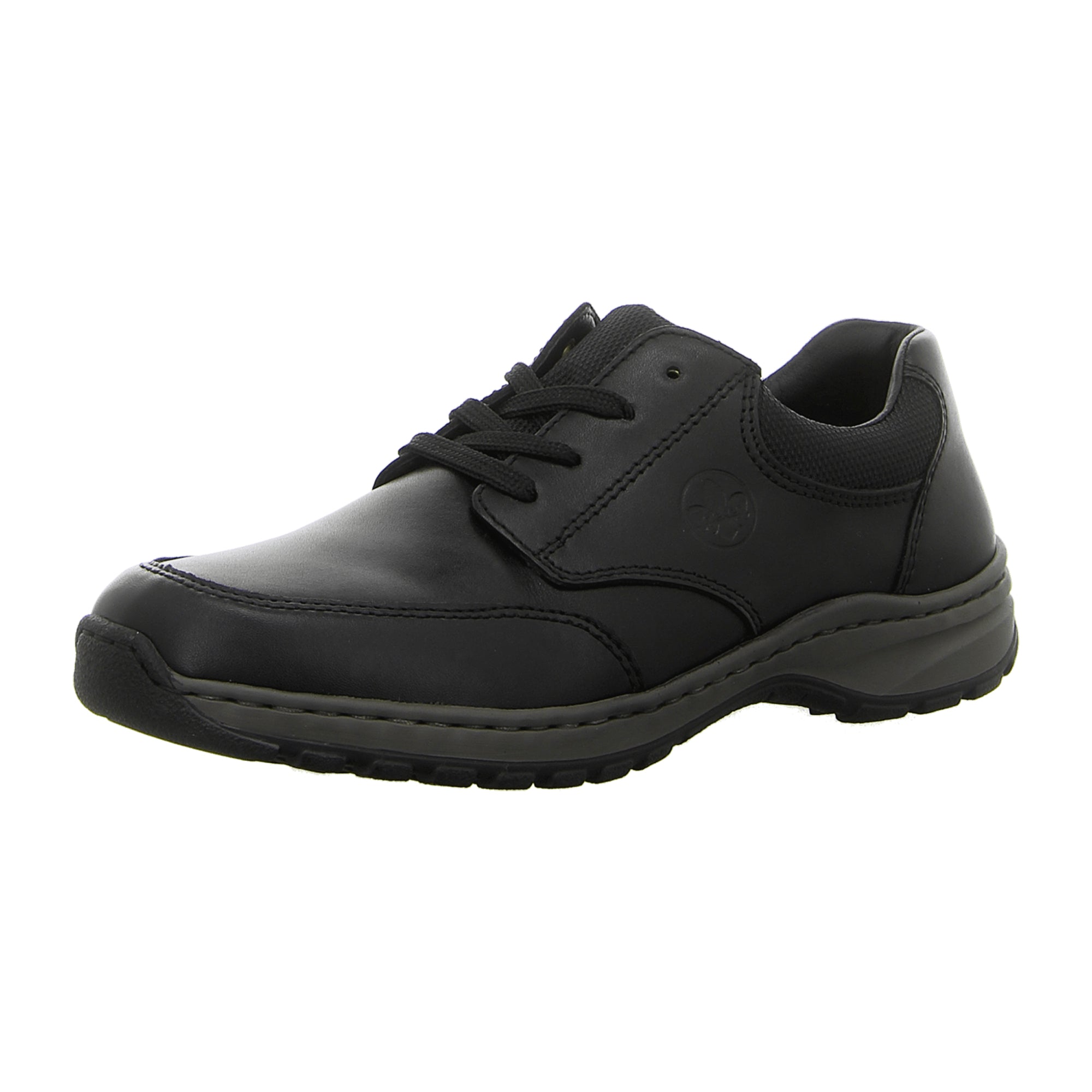 Rieker Black Leather Men's Comfortable Lace-Up Shoes Fast Shipping Large Selection