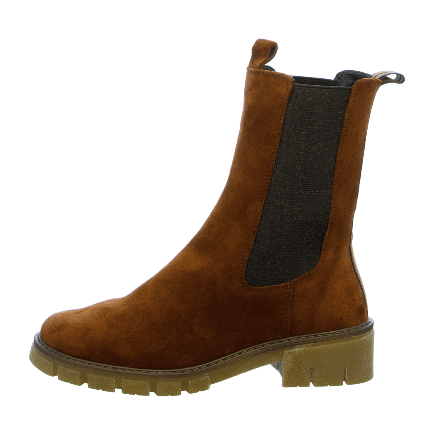 ARA Dover Women's Chelsea Boots Slip-On in Full-Grain Leather Brown