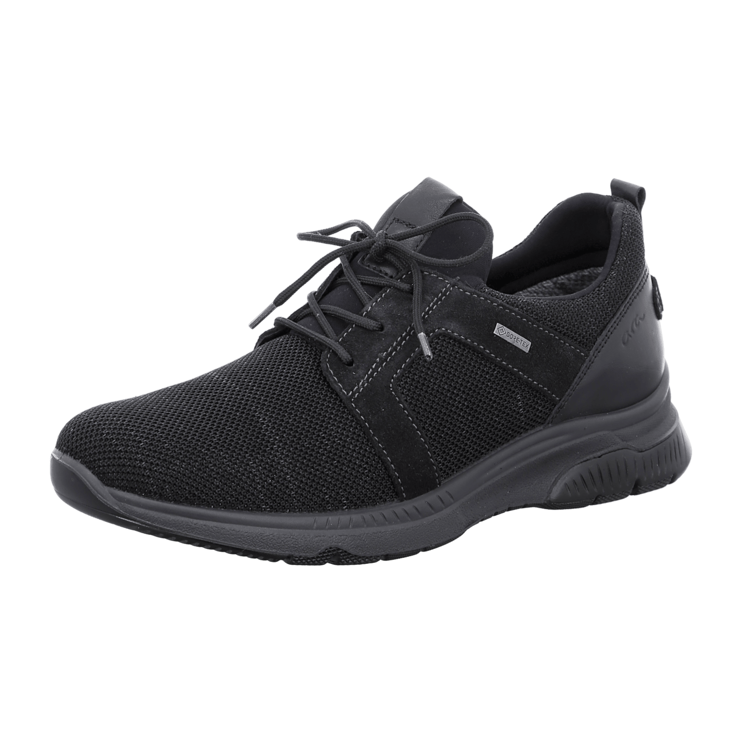 ARA Marco Men's Synthetic Slip-On Sneakers in Black with Round Toe