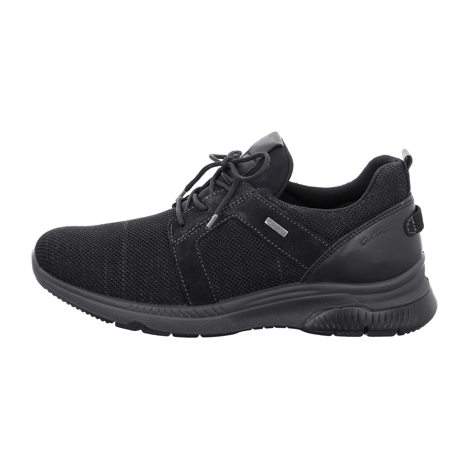 ARA Marco Men's Synthetic Slip-On Sneakers in Black with Round Toe