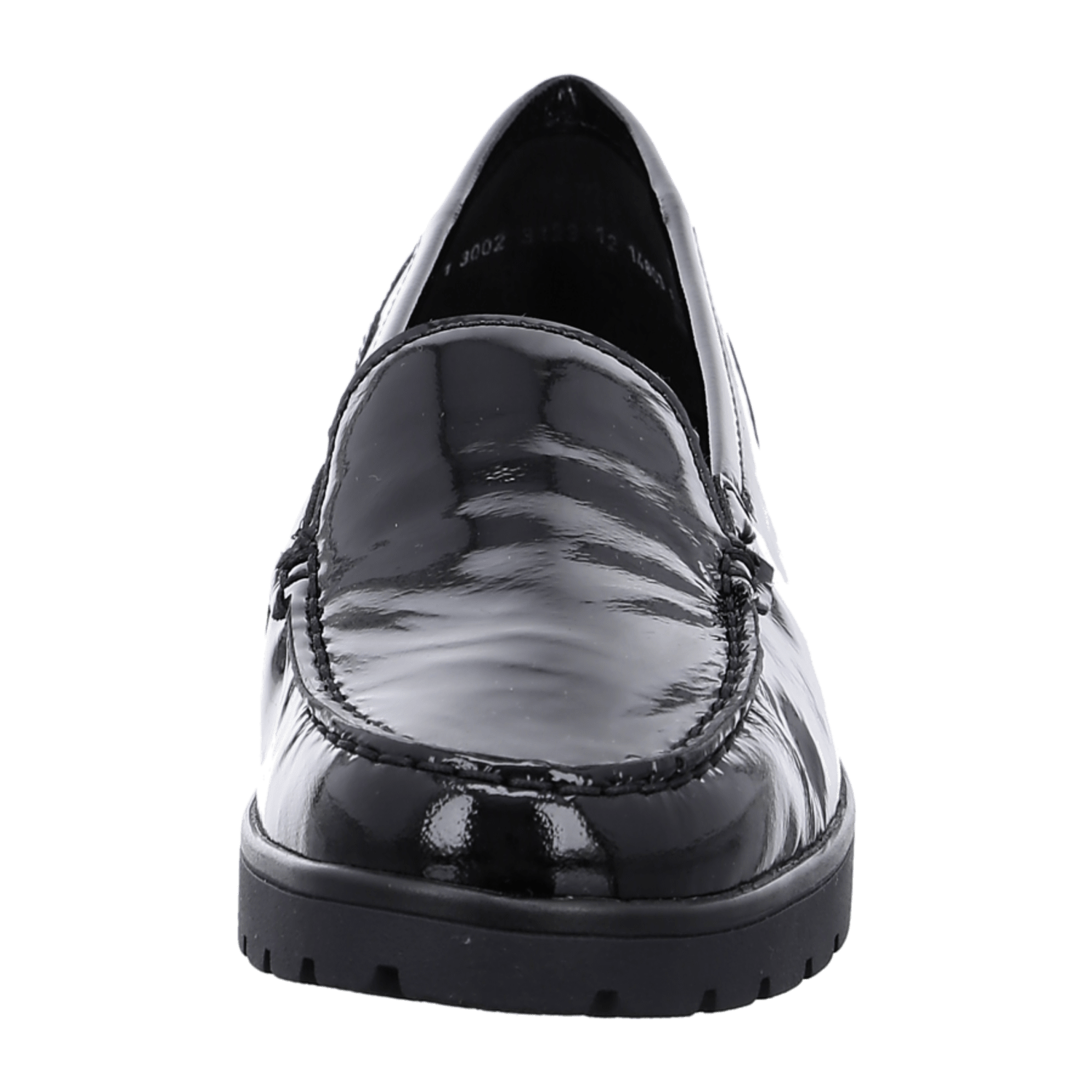 ARA DALLAS Women's Moccasin Suede Black Pull-On Round Toe Textile Lining Synthetic Rubber Sole