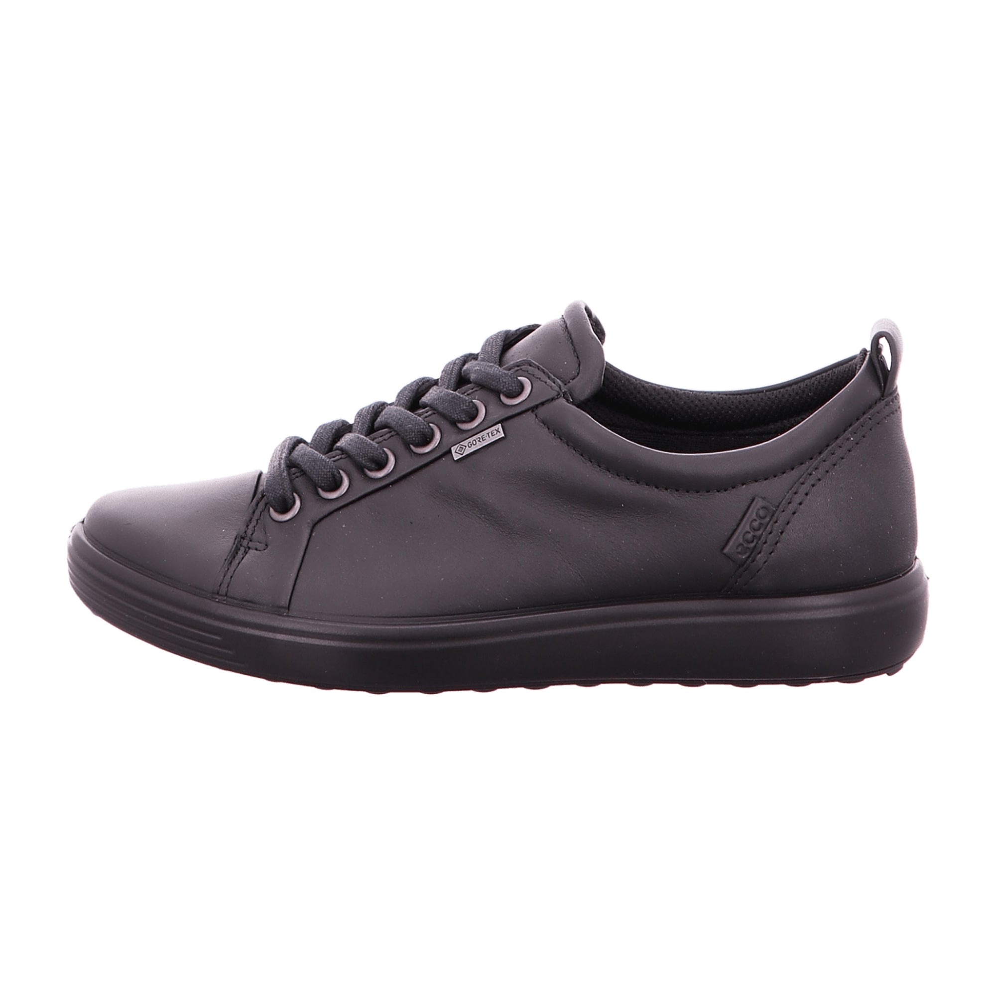 Ecco Soft 7 Women's Black Sneakers - GORE-TEX Waterproof, Breathable Footwear