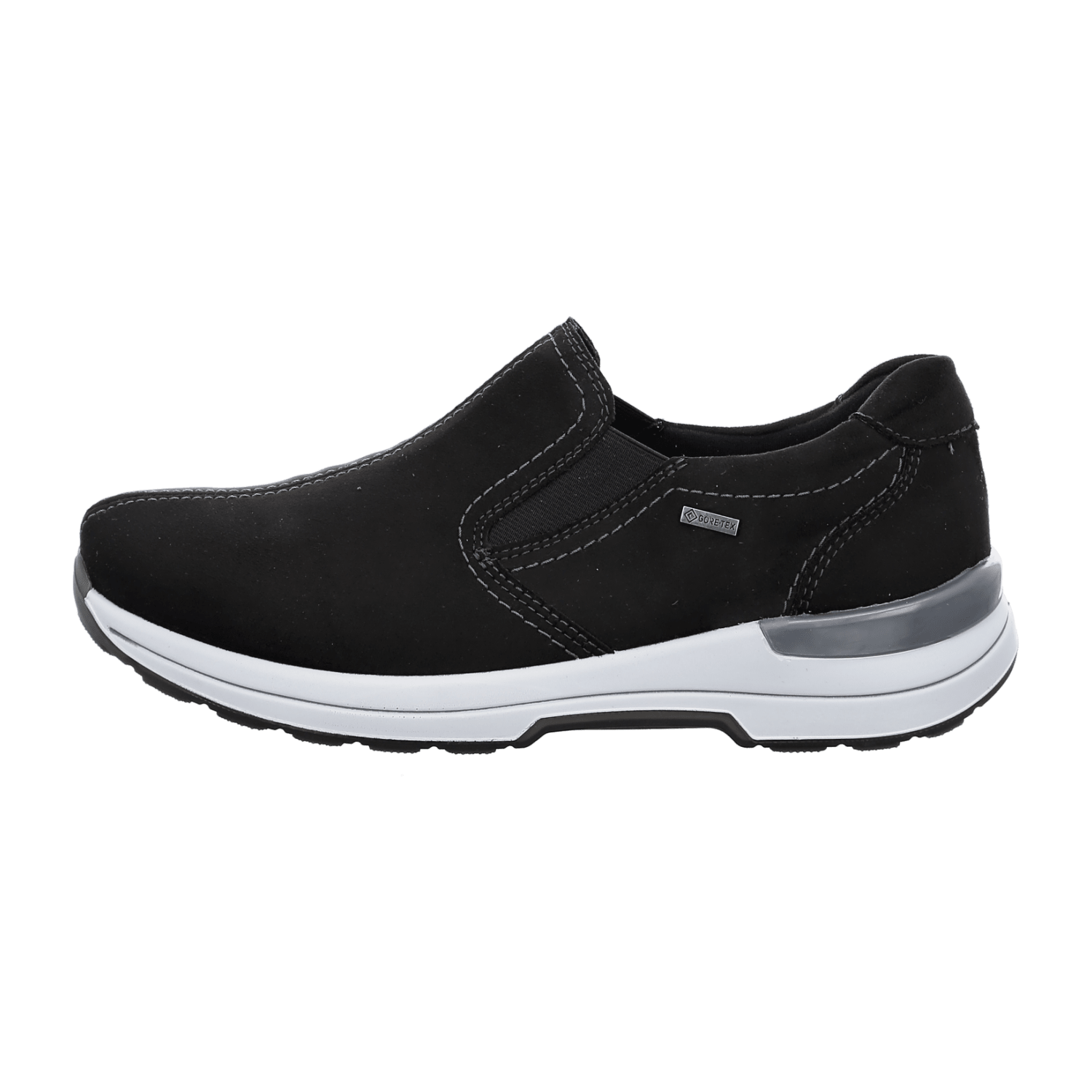 ARA Women's NARA-GTX Slip-On Sneaker with GORE-TEX, Black, Warm Textile Lined Pull-On