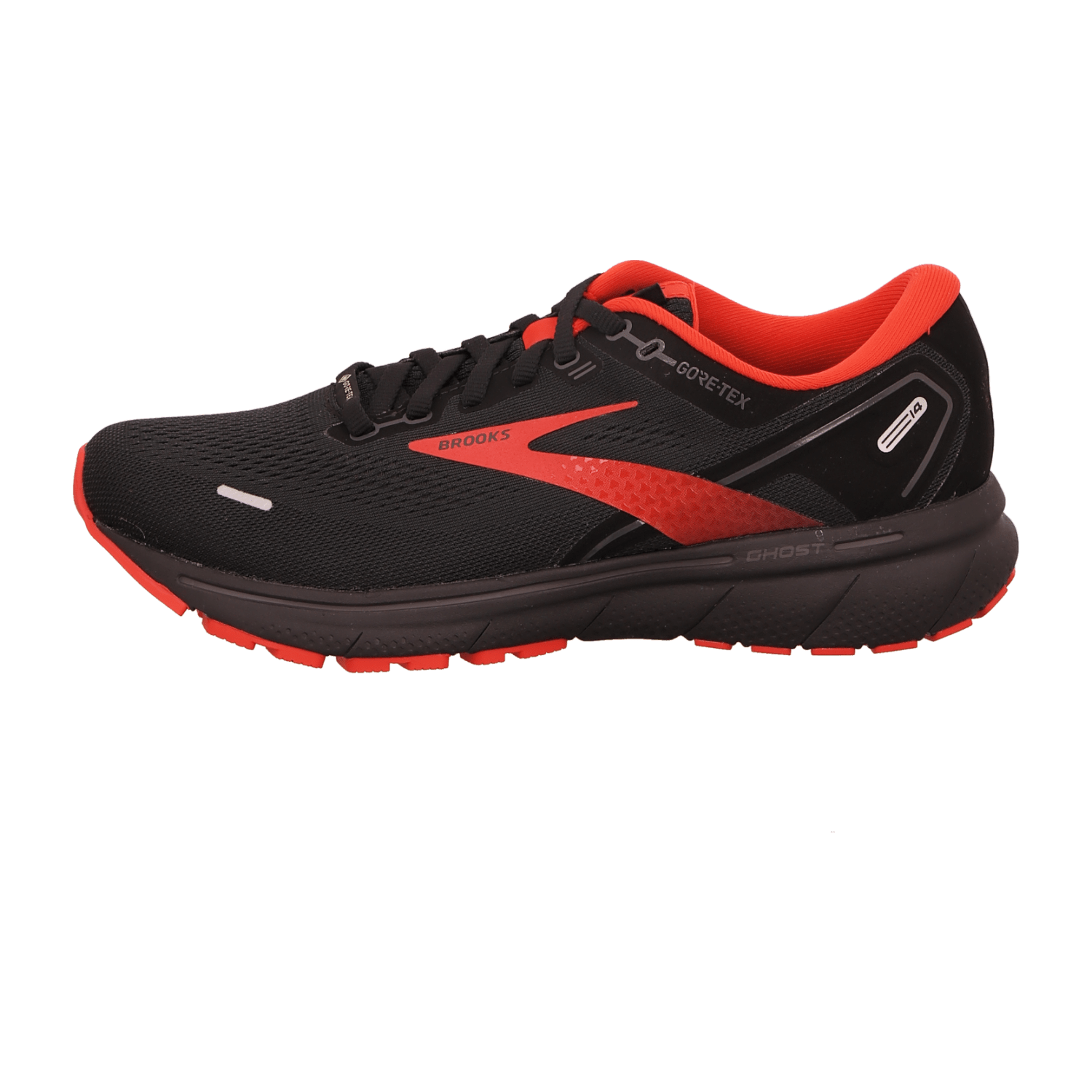 Brooks Ghost 14 GTX Men's Running Shoes Black Textile
