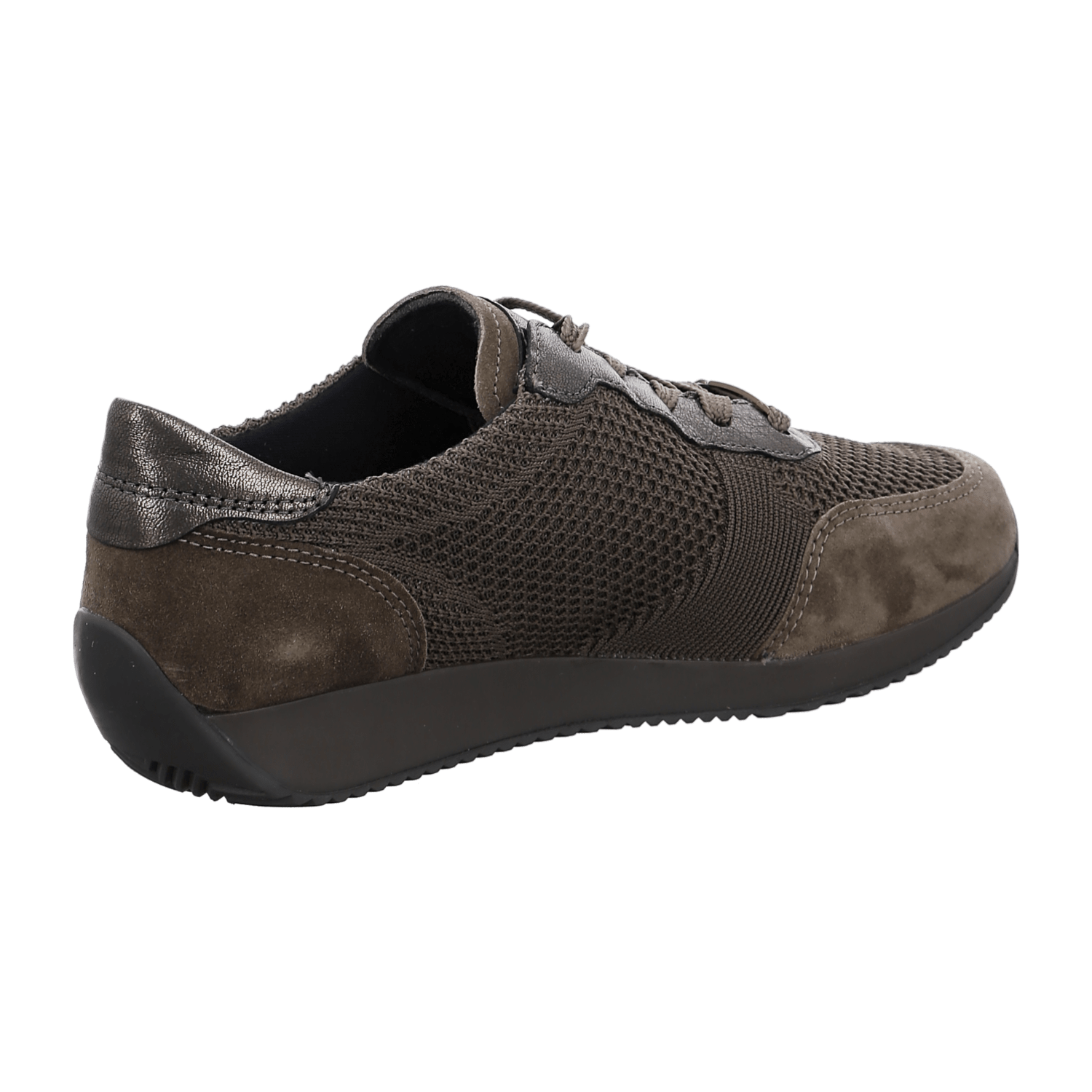 ARA LISBON Women's Leather Sneakers with Lacing, Brown, Cold-Weather Lined, Round Toe