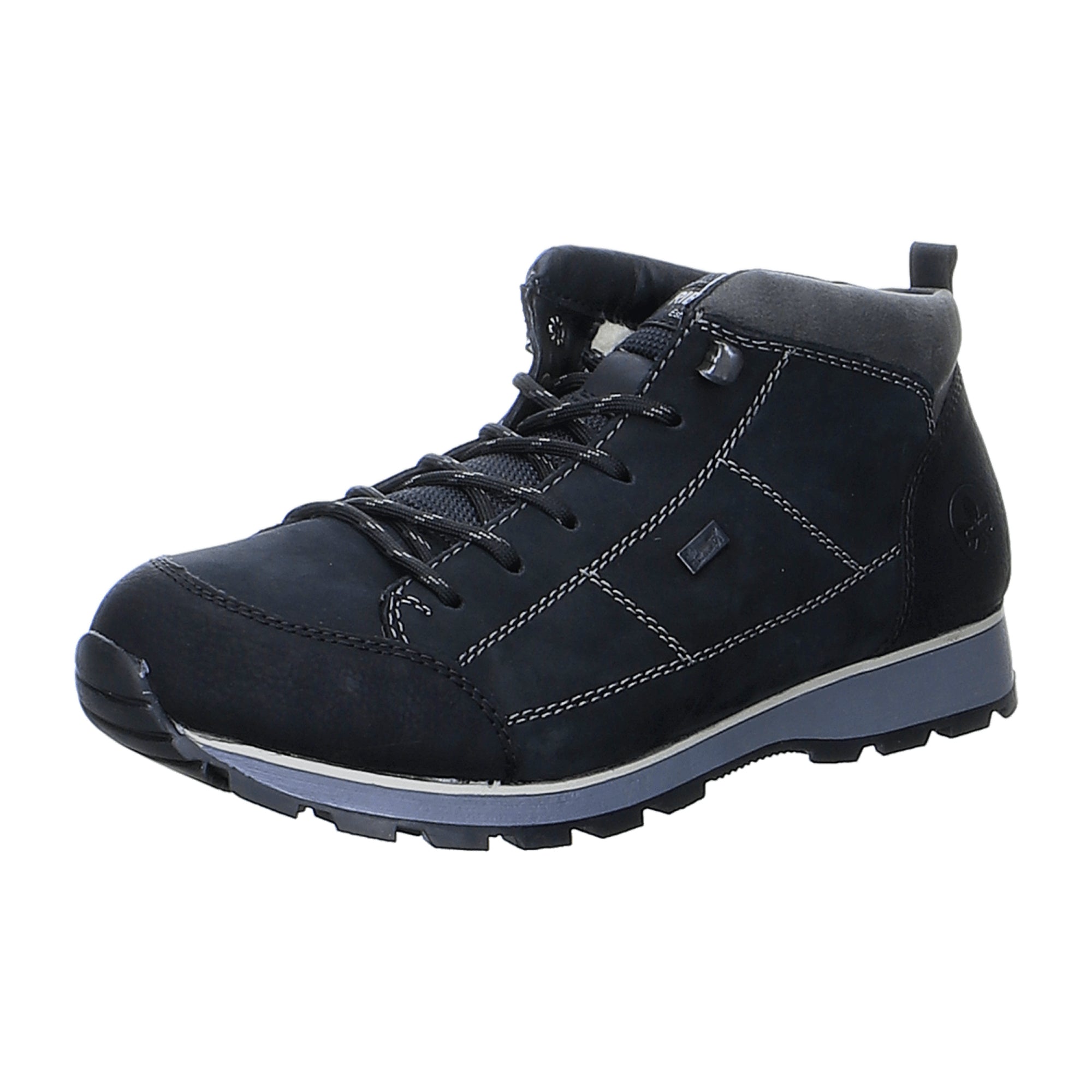 Rieker Men's Blue All-Weather Boots with Warm Lining and Functional Membrane